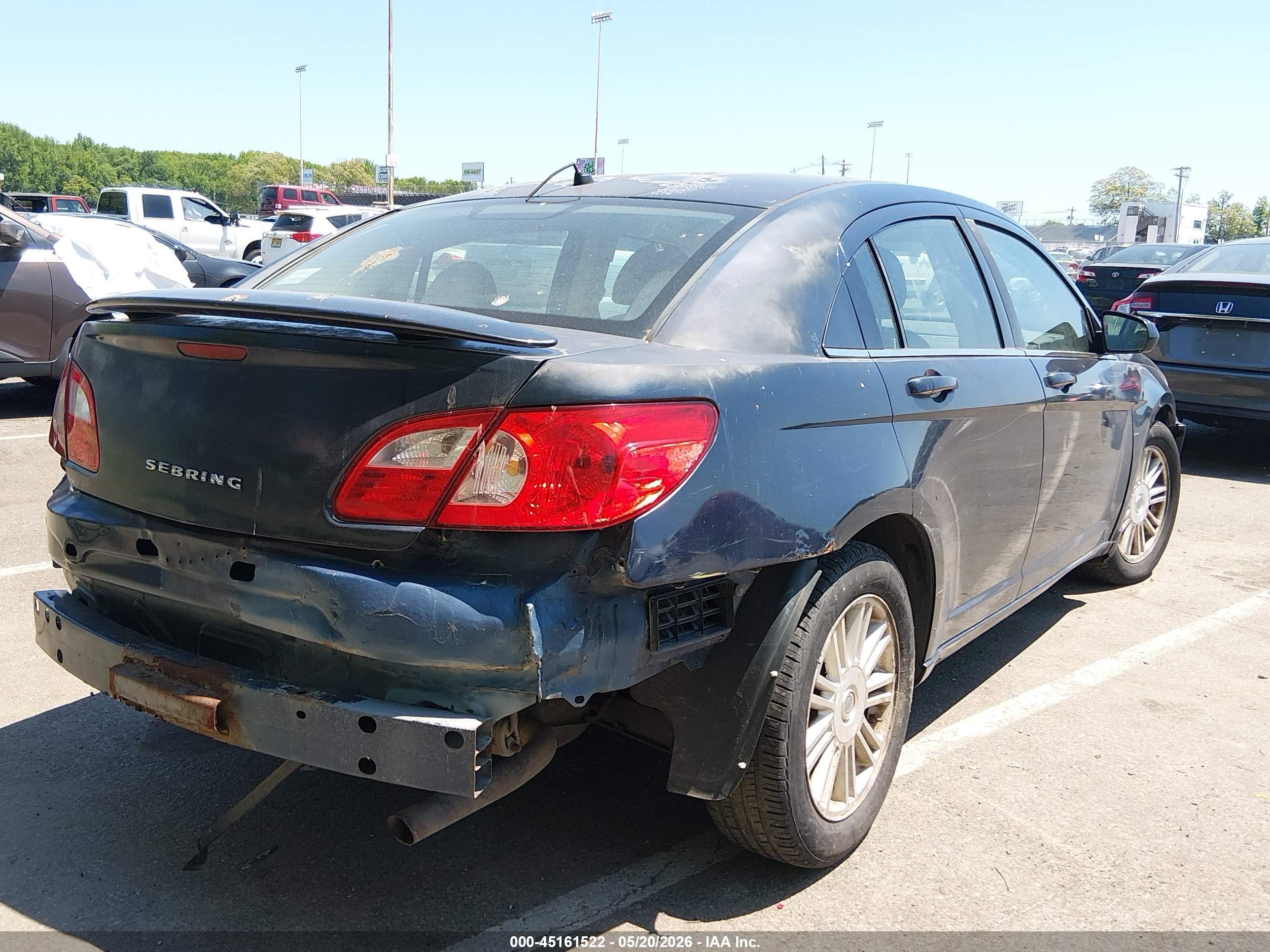 2007 Chrysler Sebring Touring Navy vin: 1C3LC56K87N547464