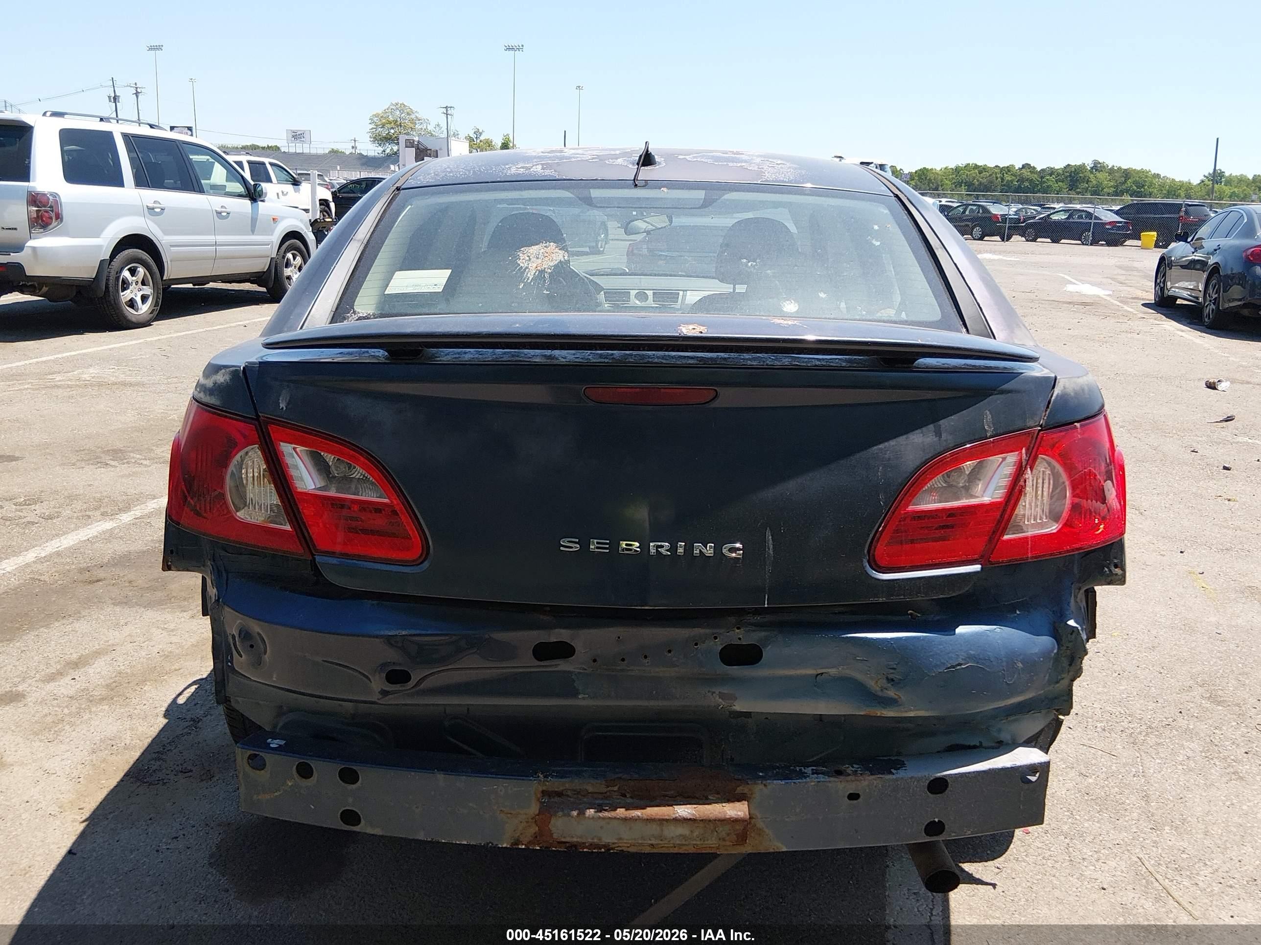 2007 Chrysler Sebring Touring Navy vin: 1C3LC56K87N547464