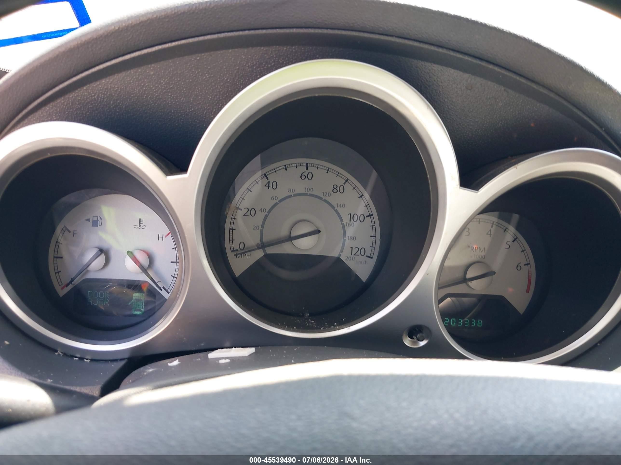 2007 Chrysler Sebring Touring Light Blue vin: 1C3LC56R37N520234