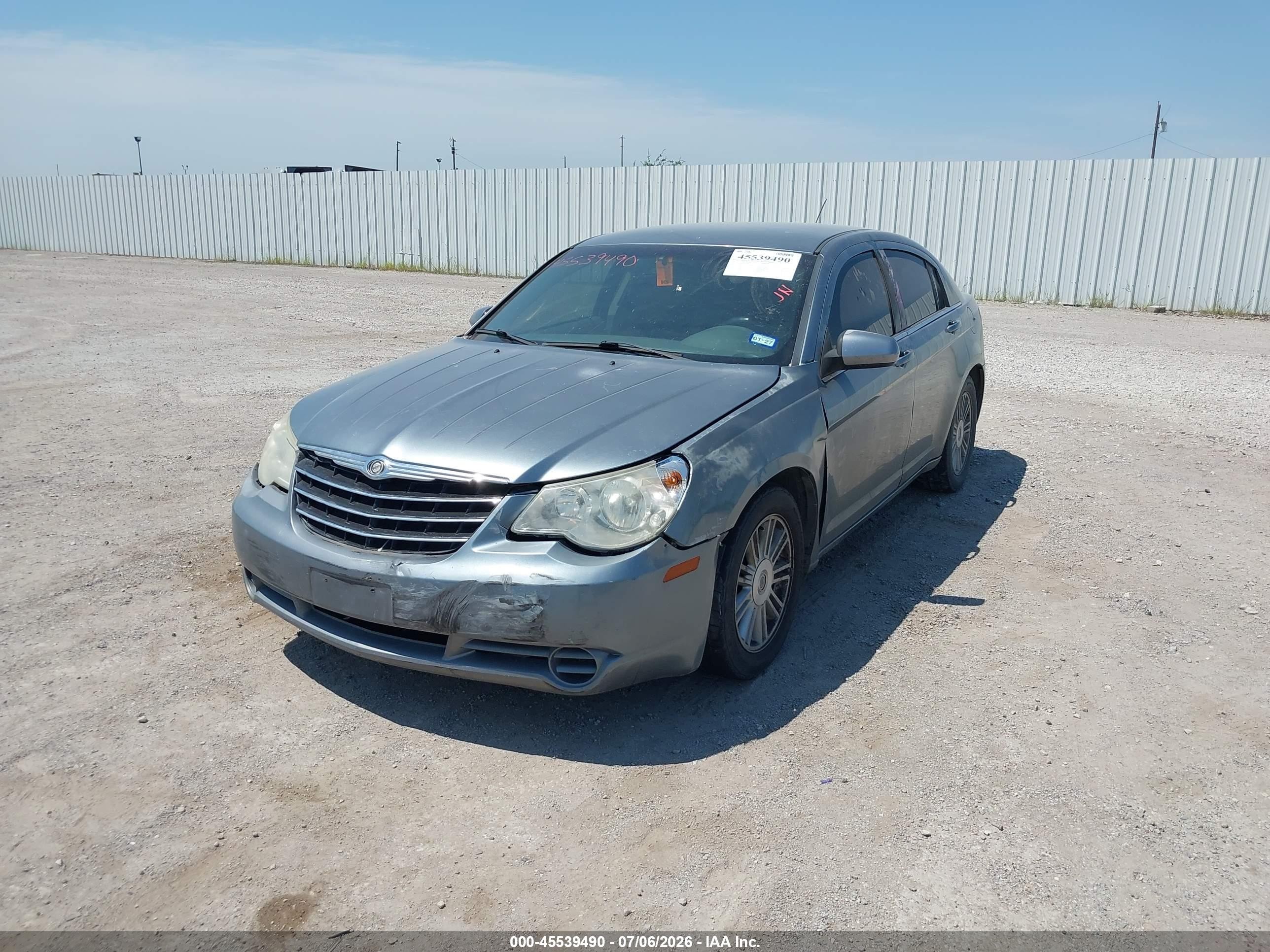 2007 Chrysler Sebring Touring Light Blue vin: 1C3LC56R37N520234