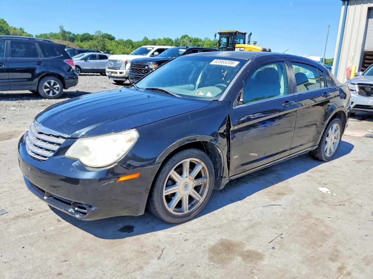2007 Chrysler Sebring Touring Black vin: 1C3LC56R57N543210
