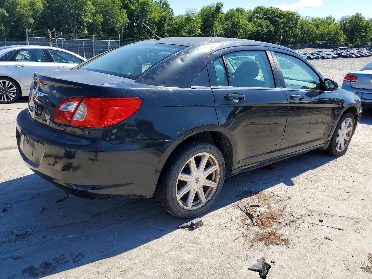 2007 Chrysler Sebring Touring Black vin: 1C3LC56R57N543210