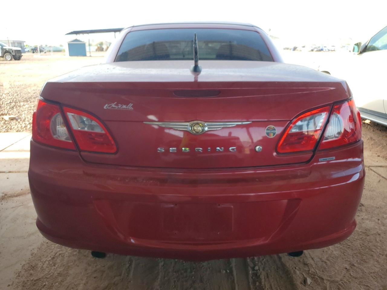 2008 Chrysler Sebring Limited Red vin: 1C3LC65M08N662439