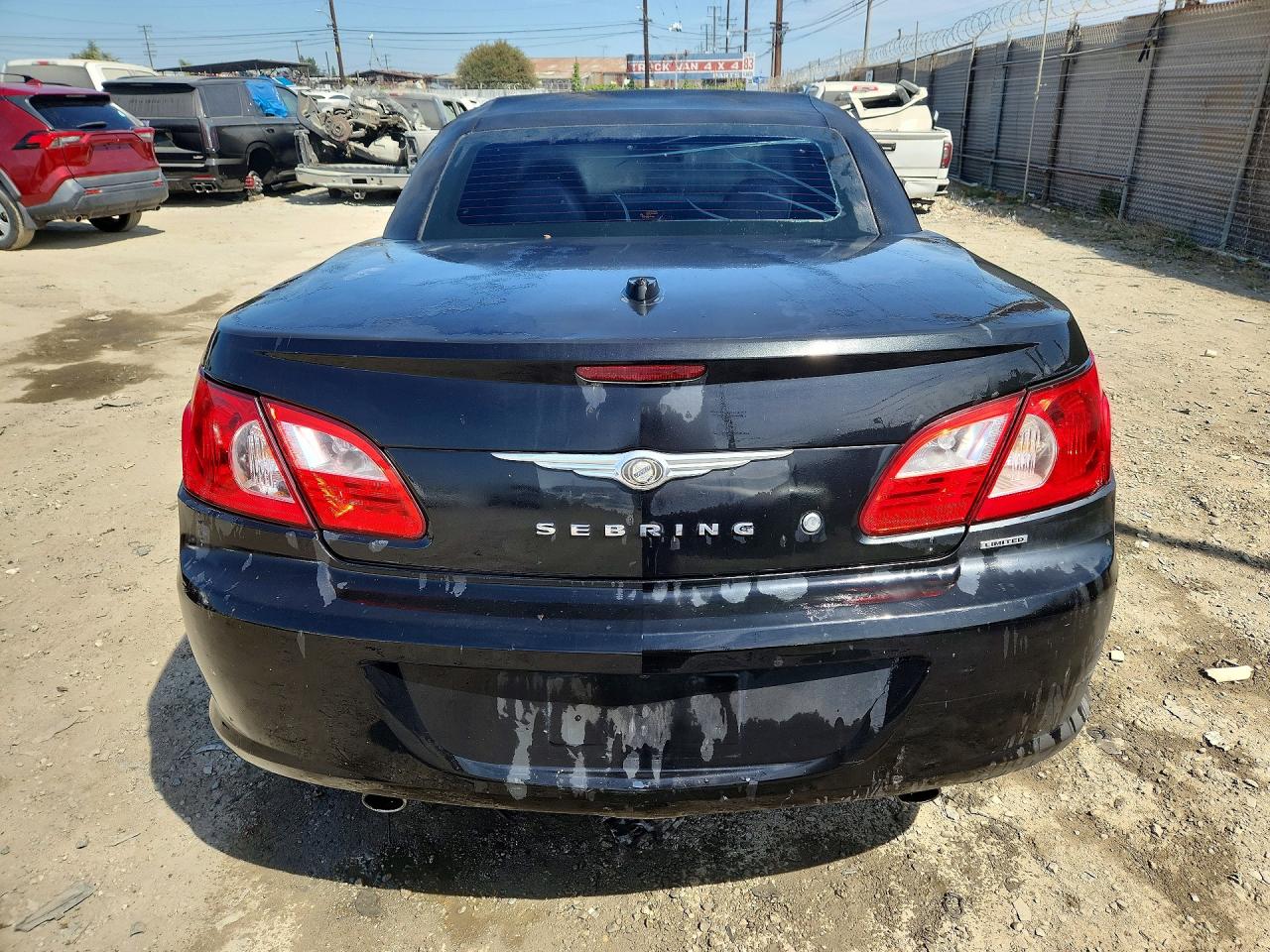 2008 Chrysler Sebring Limited Black vin: 1C3LC65M18N251857