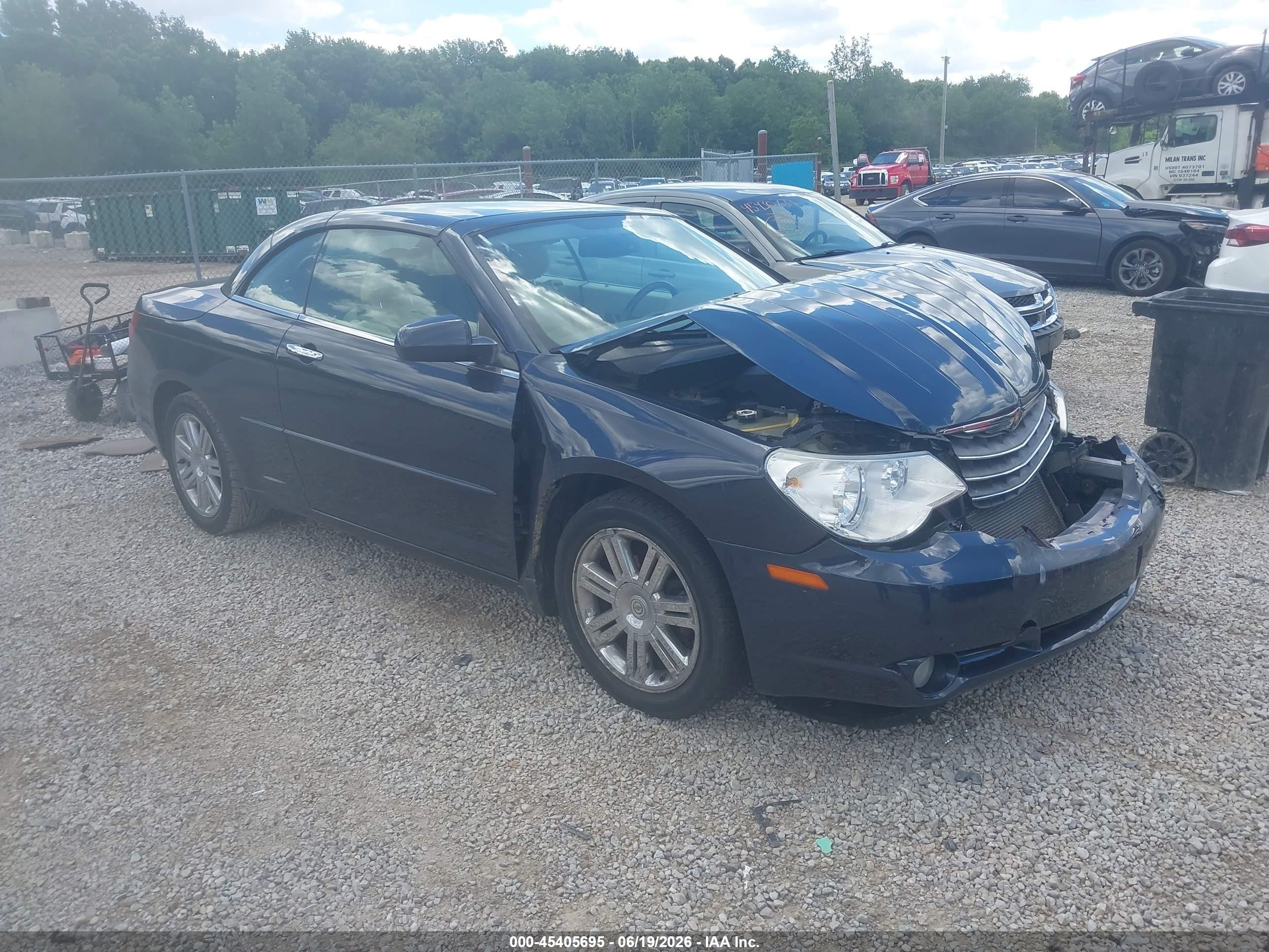 2008 Chrysler Sebring Limited Dark Blue vin: 1C3LC65M28N635307