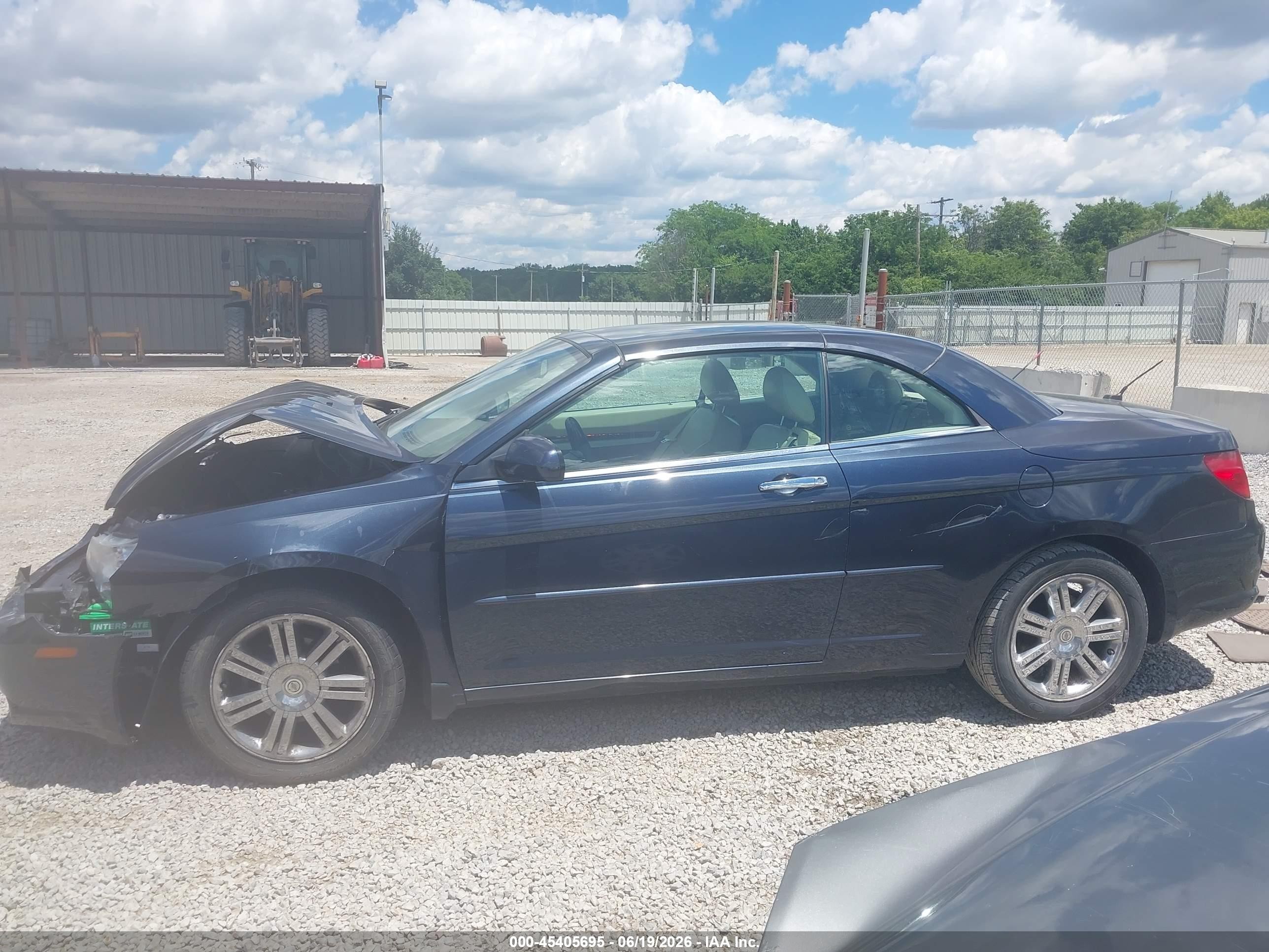 2008 Chrysler Sebring Limited Dark Blue vin: 1C3LC65M28N635307