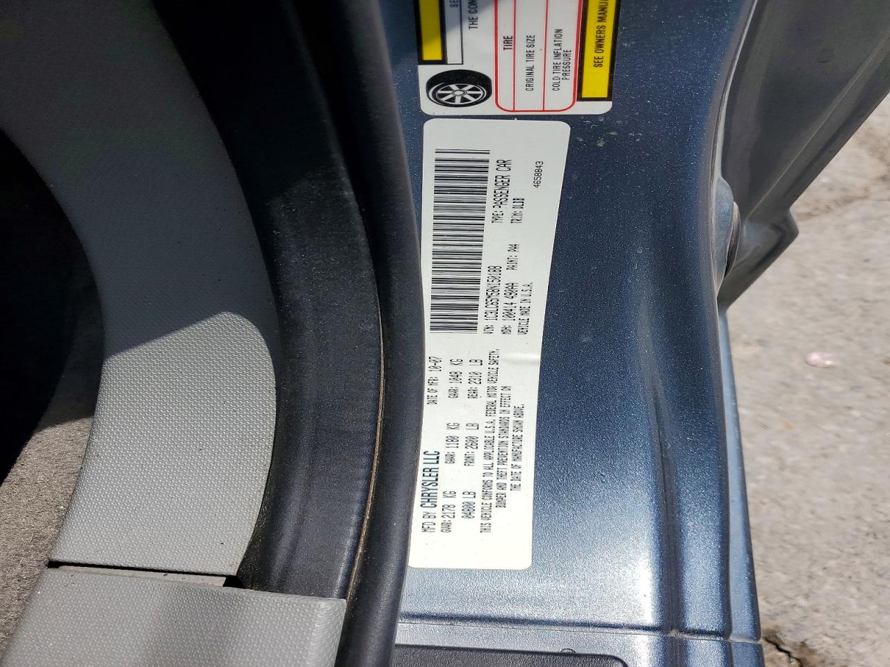 2008 Chrysler Sebring Limited Gray vin: 1C3LC65M58N150188