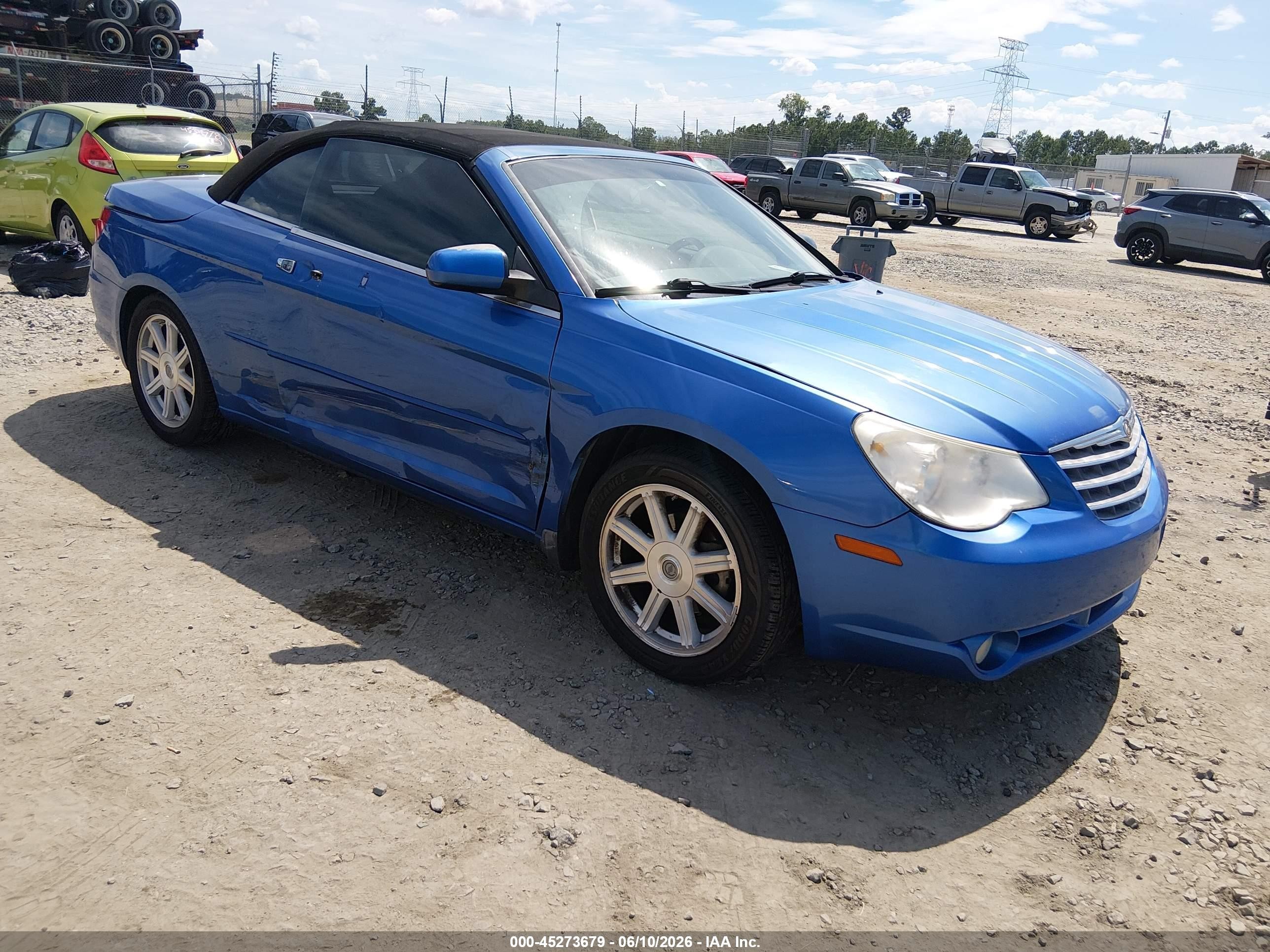 2008 Chrysler Sebring Limited Blue vin: 1C3LC65M58N167184