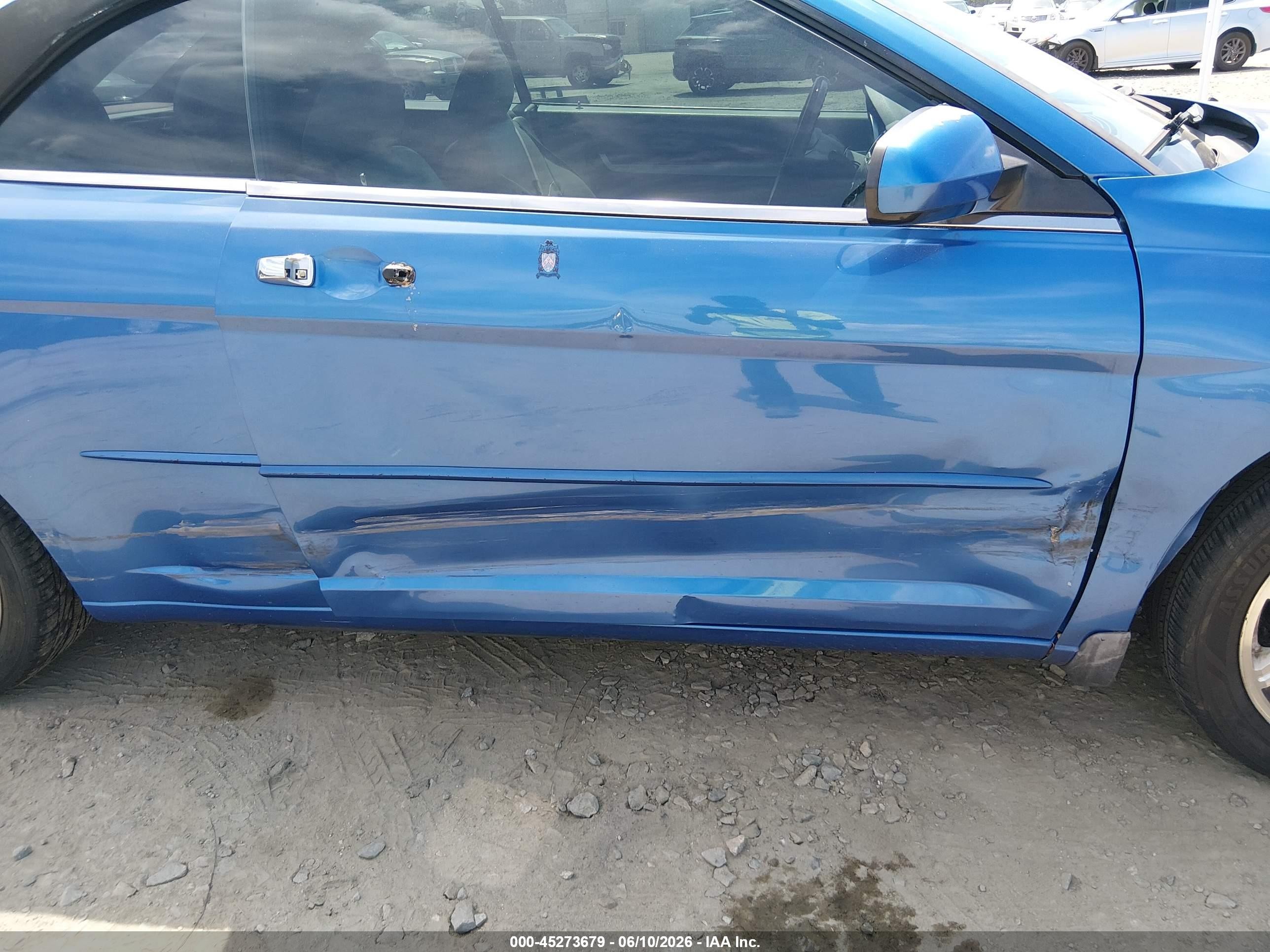 2008 Chrysler Sebring Limited Blue vin: 1C3LC65M58N167184