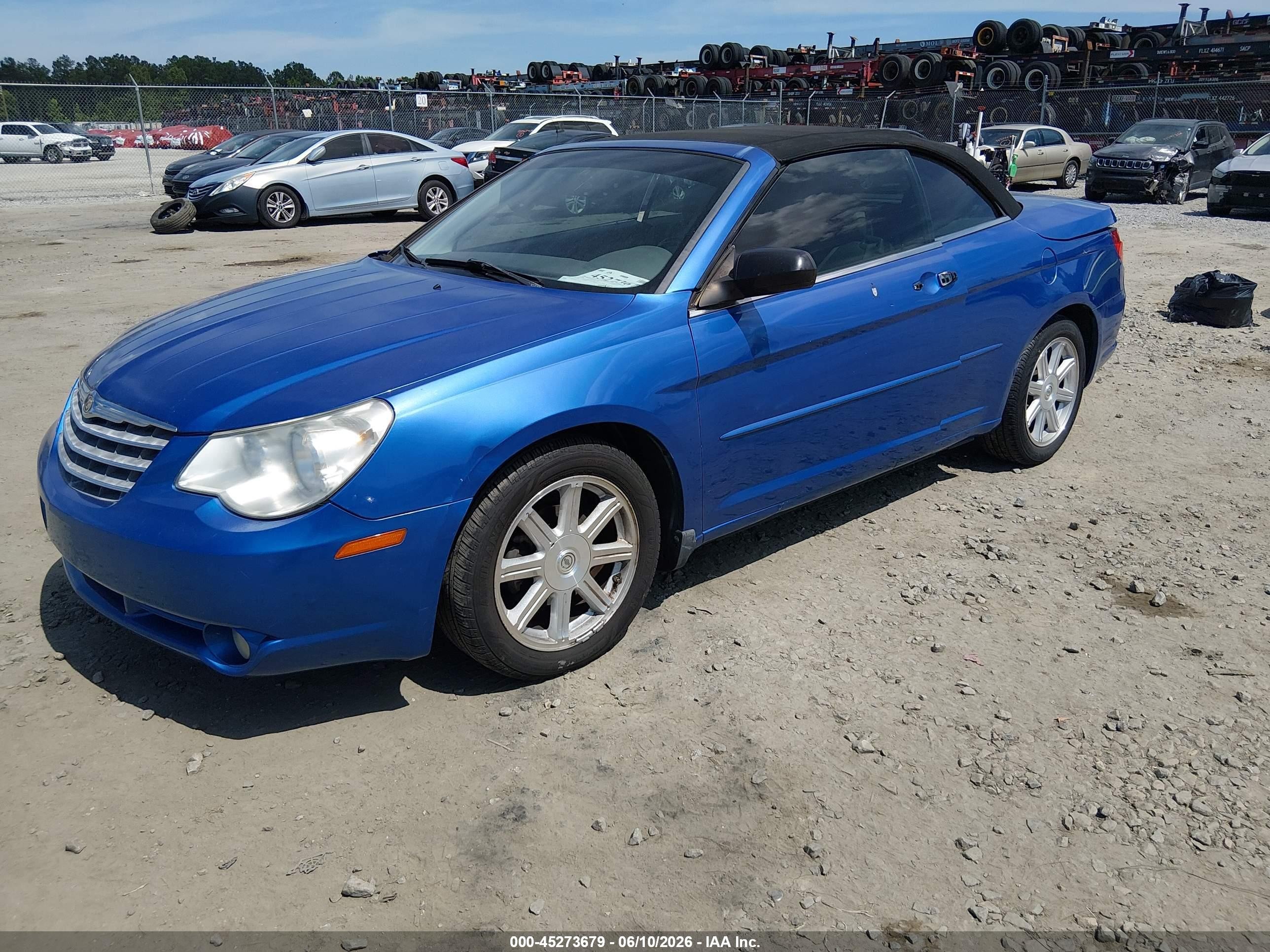 2008 Chrysler Sebring Limited Blue vin: 1C3LC65M58N167184