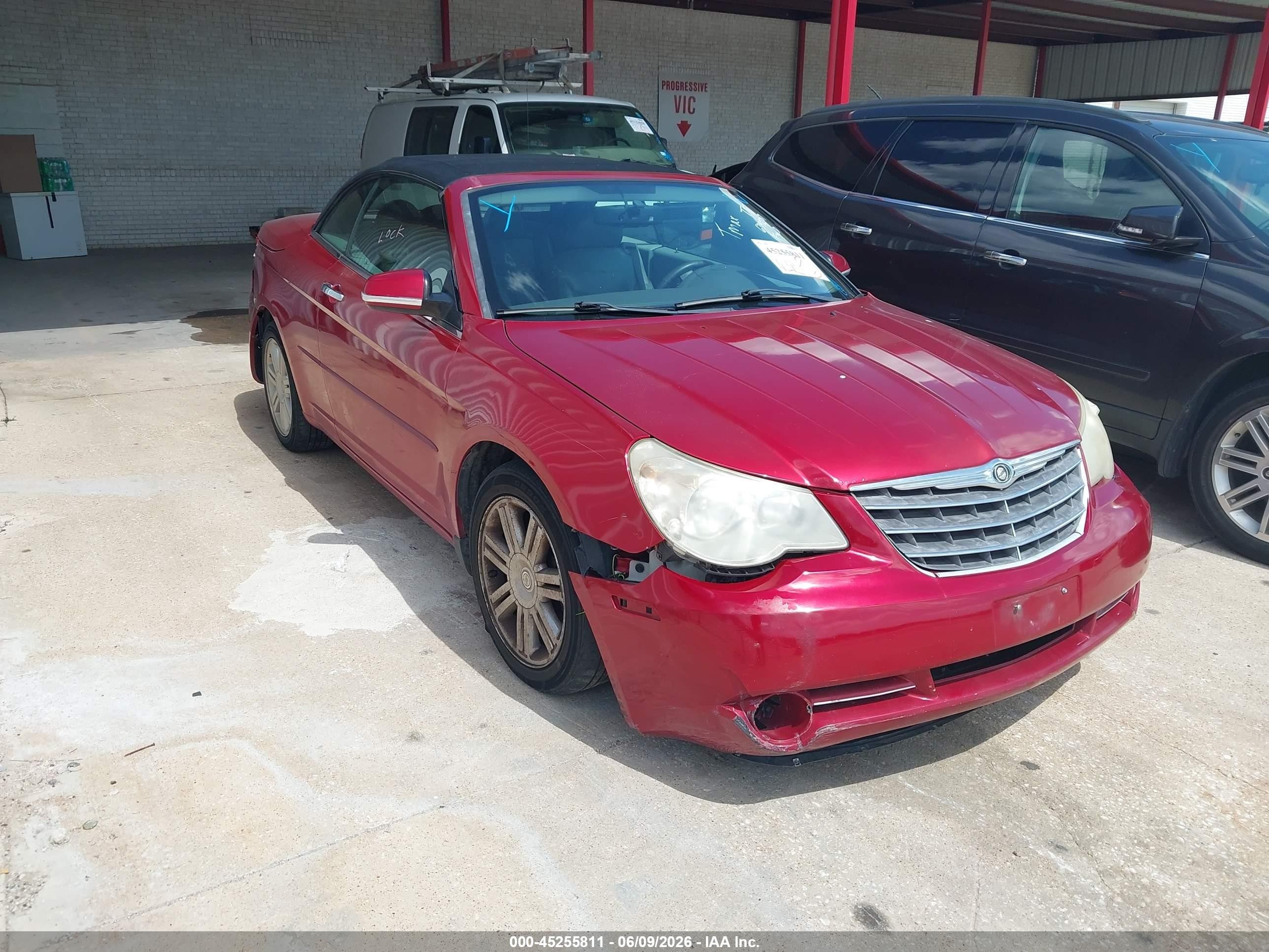 2008 Chrysler Sebring Limited Красный vin: 1C3LC65M58N639237