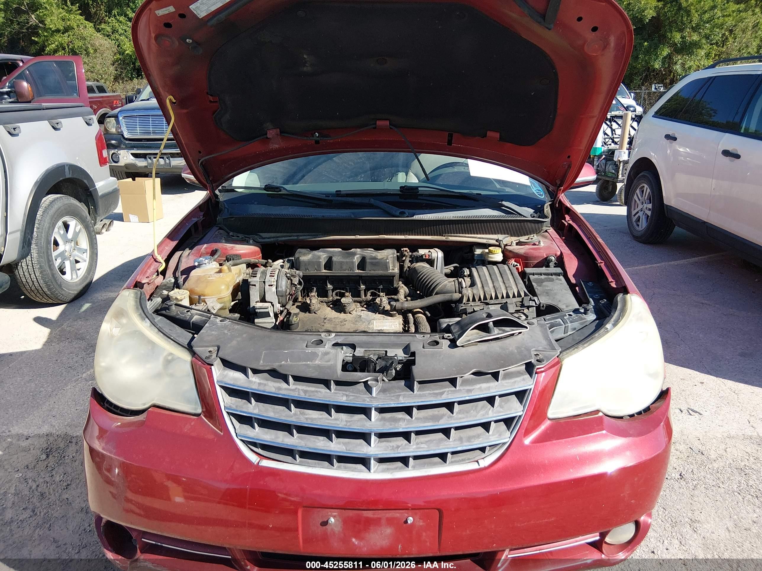2008 Chrysler Sebring Limited Красный vin: 1C3LC65M58N639237