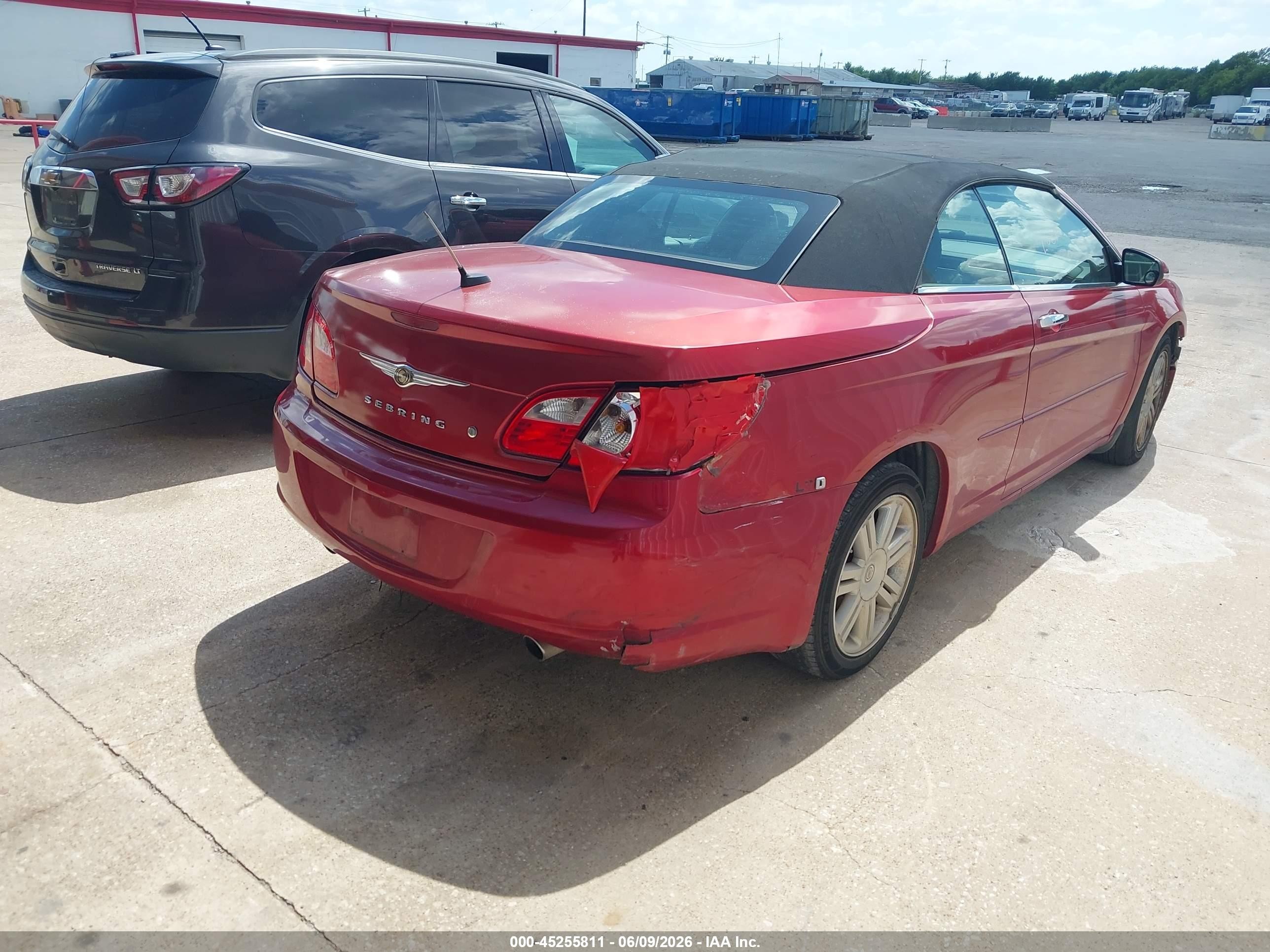 2008 Chrysler Sebring Limited Красный vin: 1C3LC65M58N639237