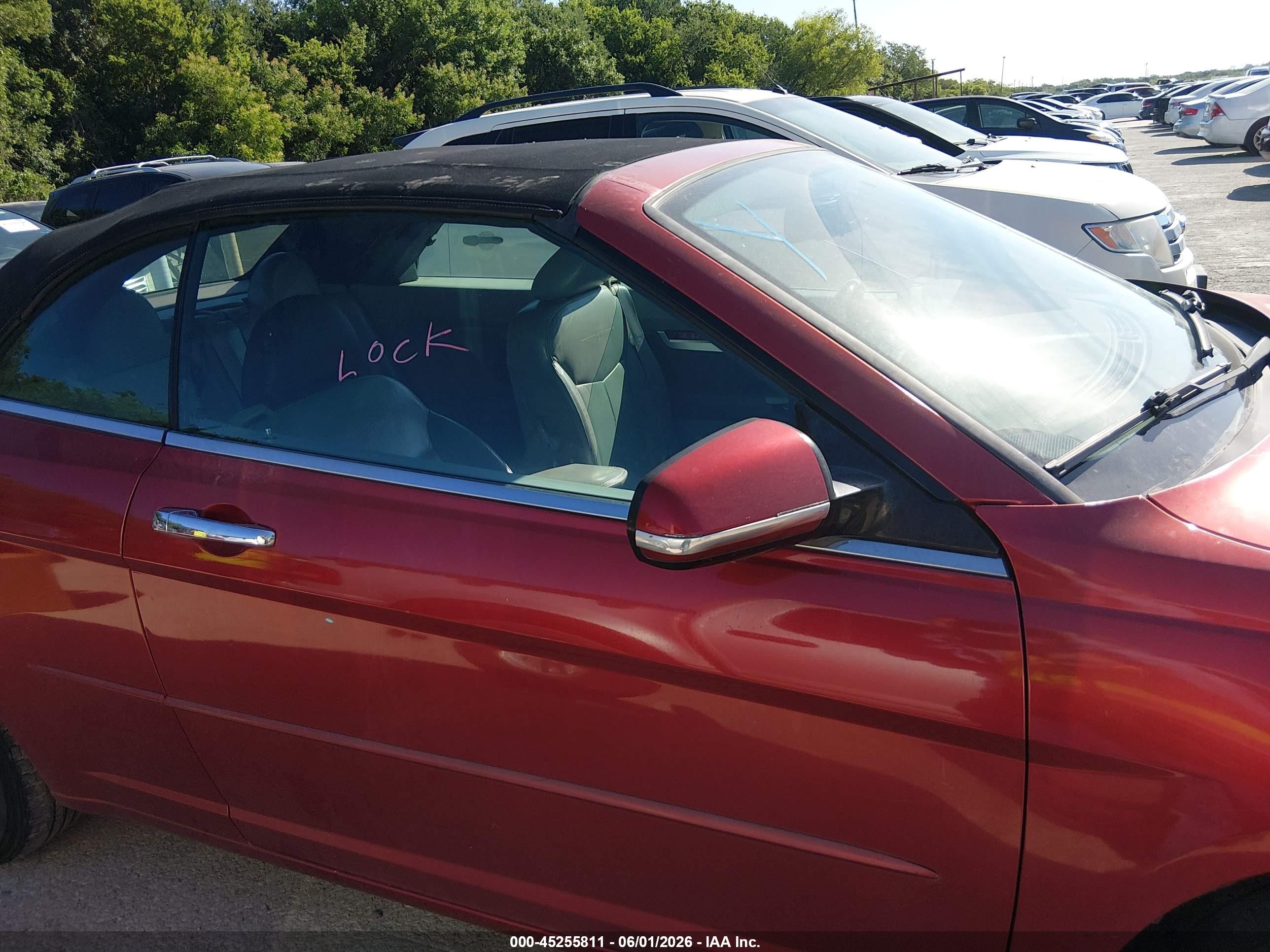 2008 Chrysler Sebring Limited Красный vin: 1C3LC65M58N639237