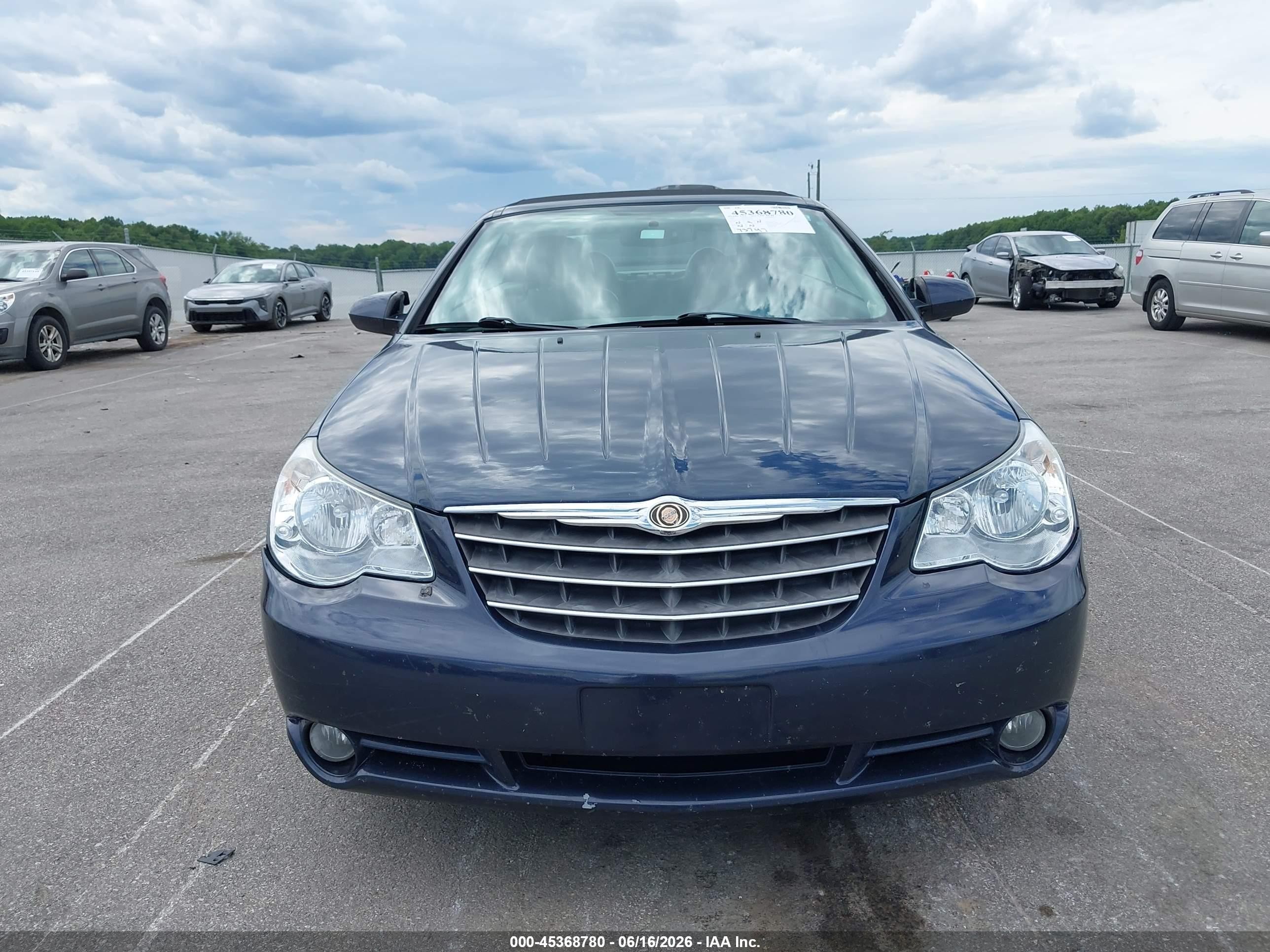 2008 Chrysler Sebring Limited Blue vin: 1C3LC65M68N608594