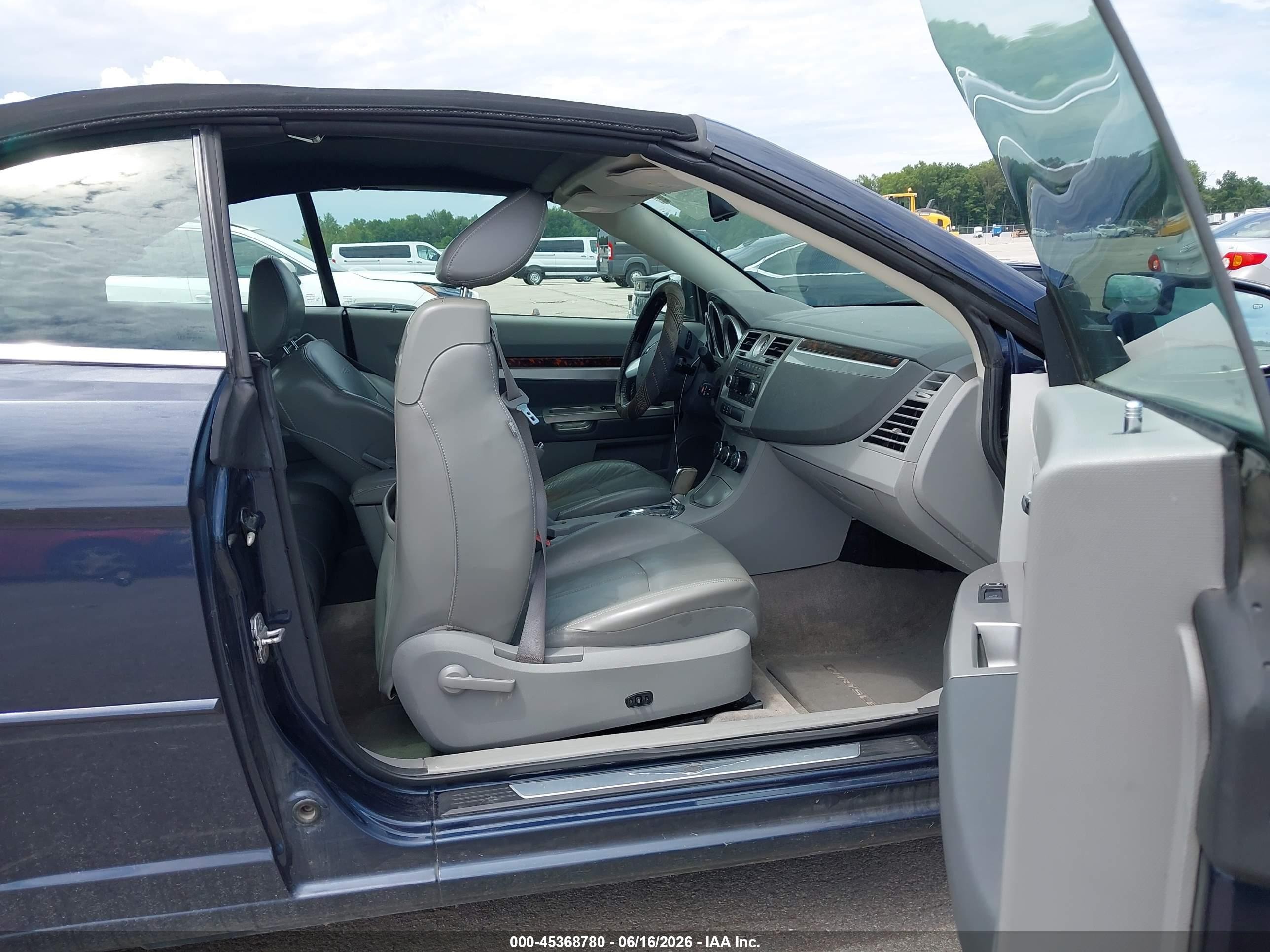 2008 Chrysler Sebring Limited Blue vin: 1C3LC65M68N608594