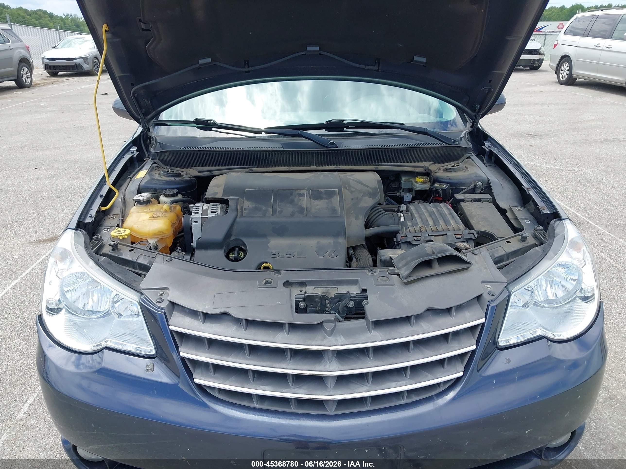 2008 Chrysler Sebring Limited Blue vin: 1C3LC65M68N608594