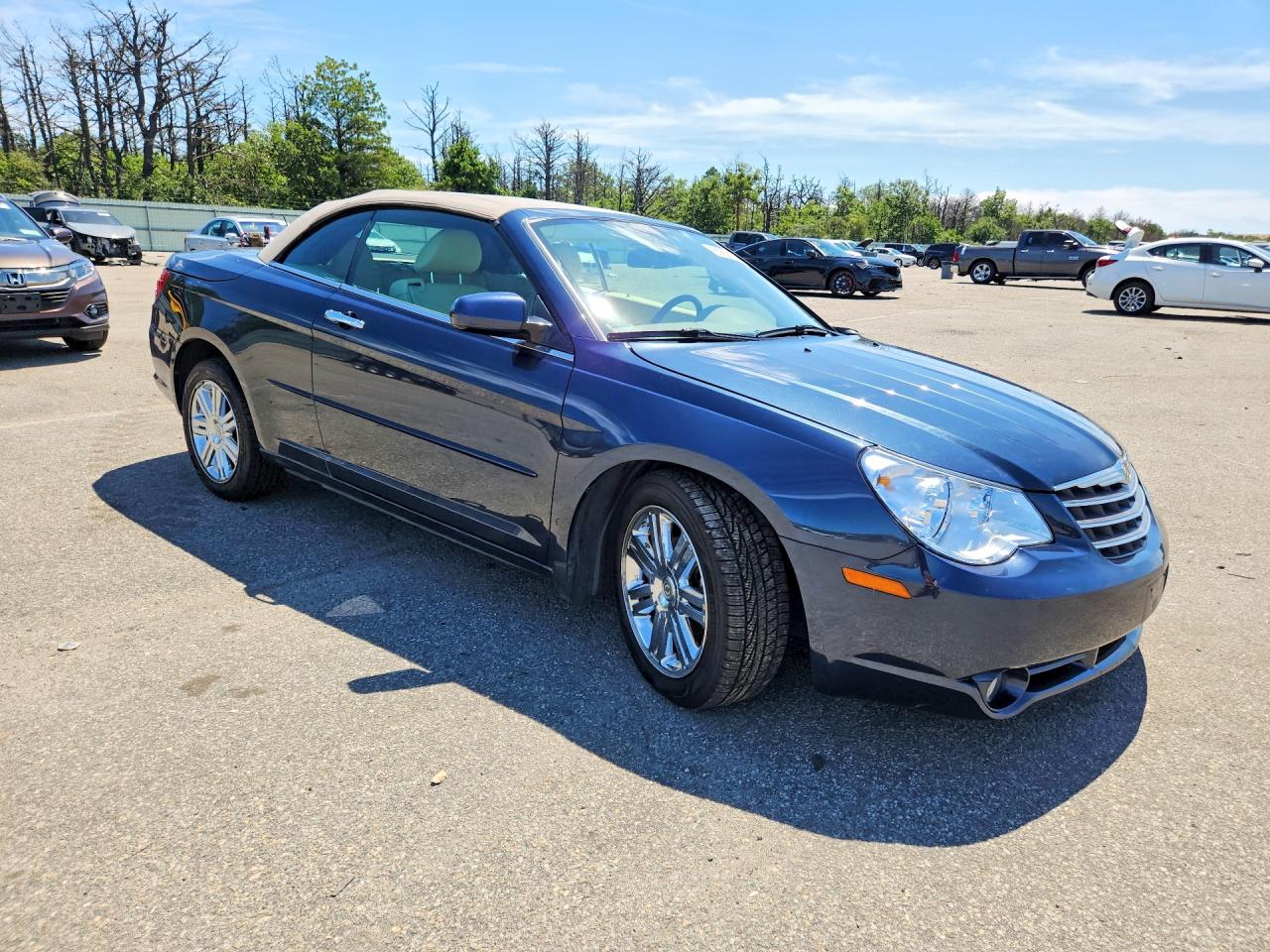 2008 Chrysler Sebring Limited Blue vin: 1C3LC65M68N675938