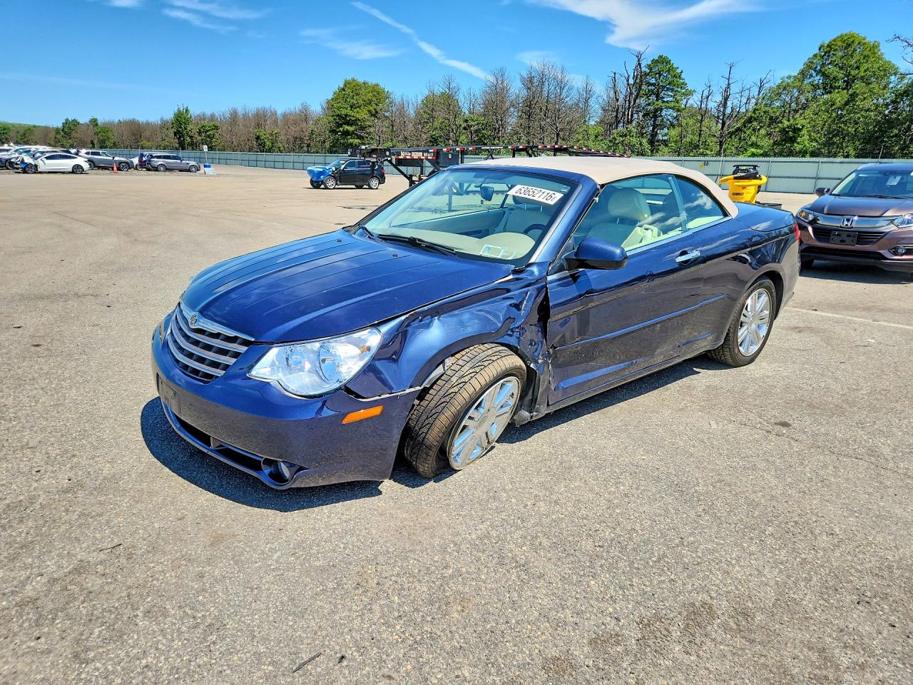 2008 Chrysler Sebring Limited Blue vin: 1C3LC65M68N675938