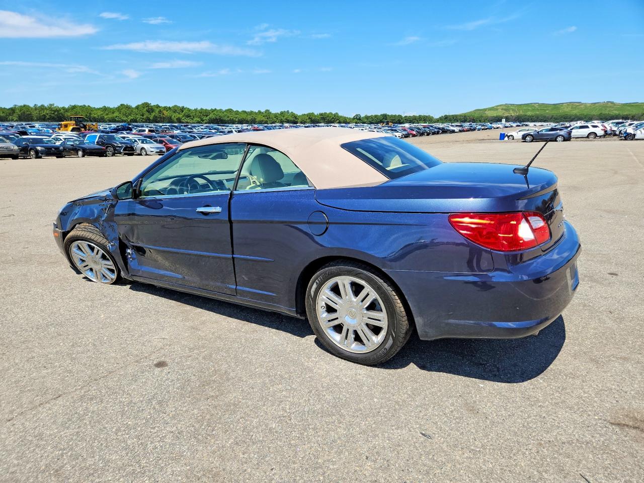 2008 Chrysler Sebring Limited Blue vin: 1C3LC65M68N675938