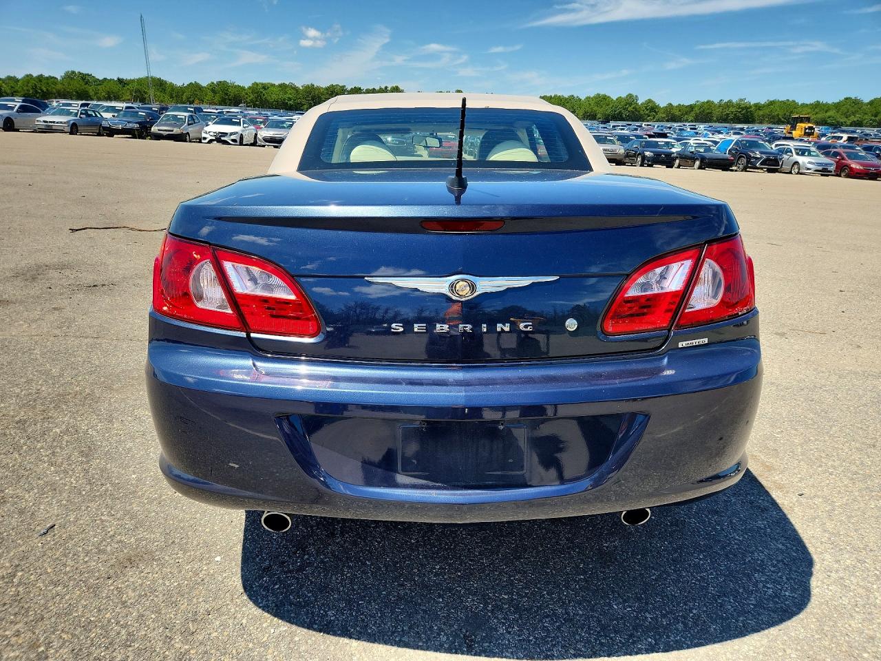 2008 Chrysler Sebring Limited Blue vin: 1C3LC65M68N675938