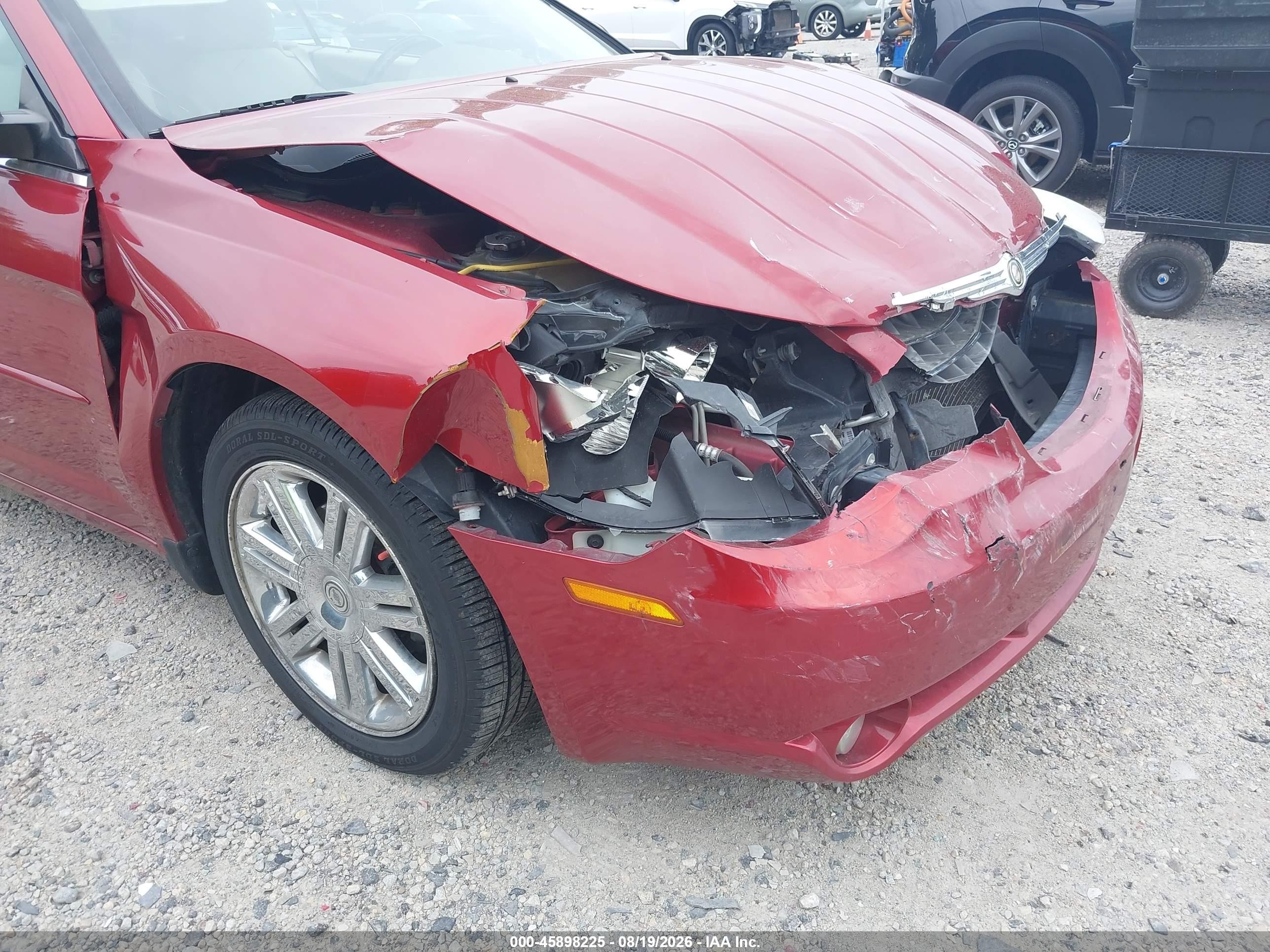 2008 Chrysler Sebring Limited Red vin: 1C3LC65M68N692531