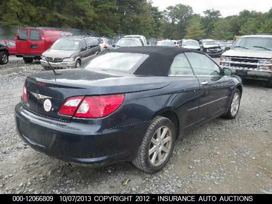 2008 Chrysler Sebring Convertible Limited vin: 1C3LC65M78N157661