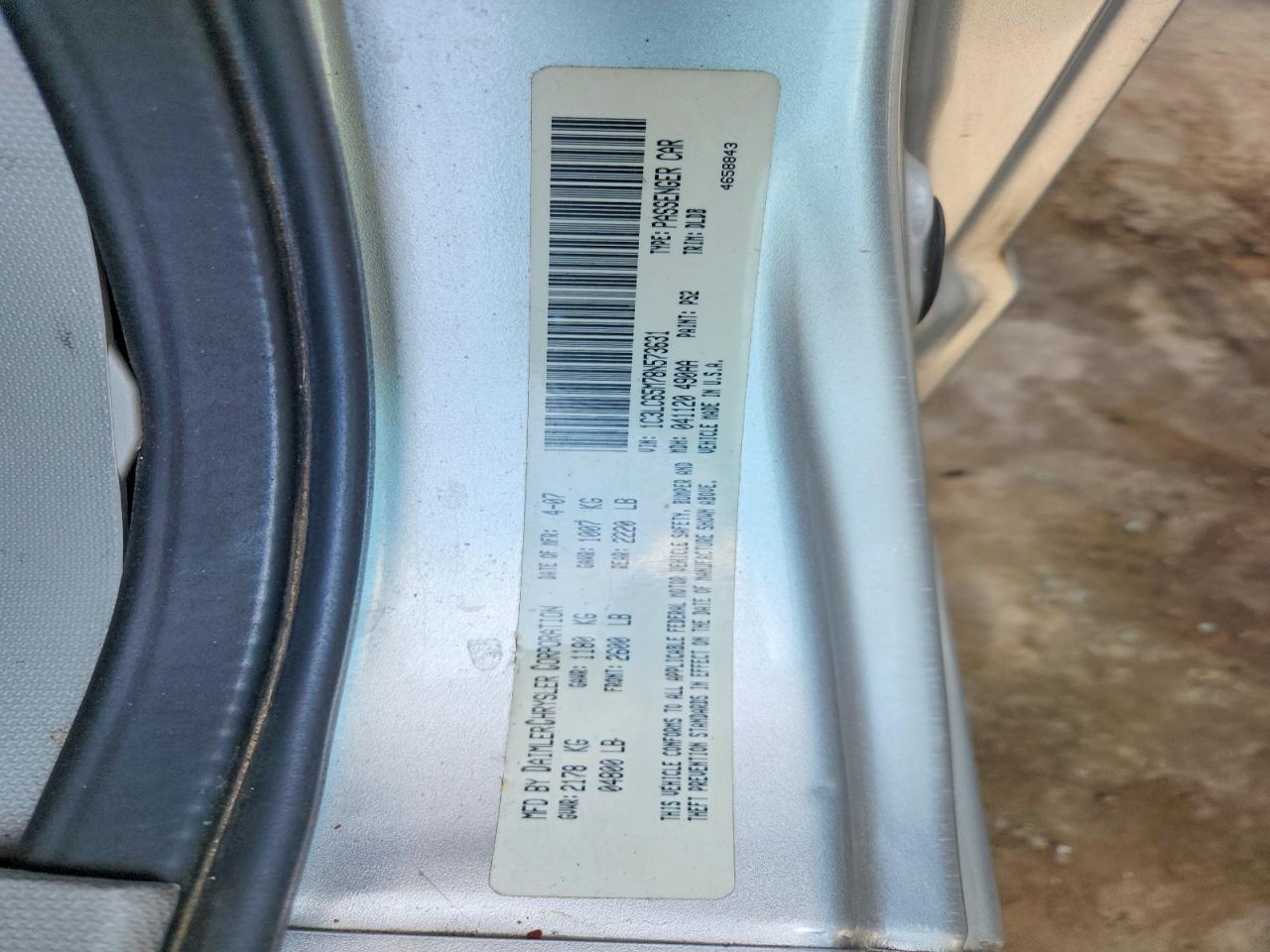 2008 Chrysler Sebring Limited Silver vin: 1C3LC65M78N573631