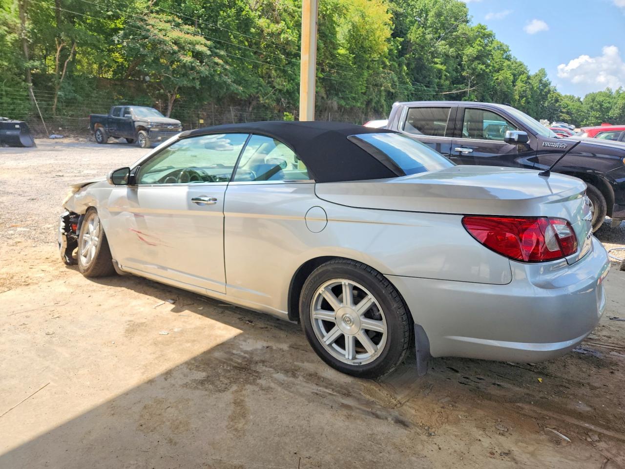 2008 Chrysler Sebring Limited Silver vin: 1C3LC65M78N573631