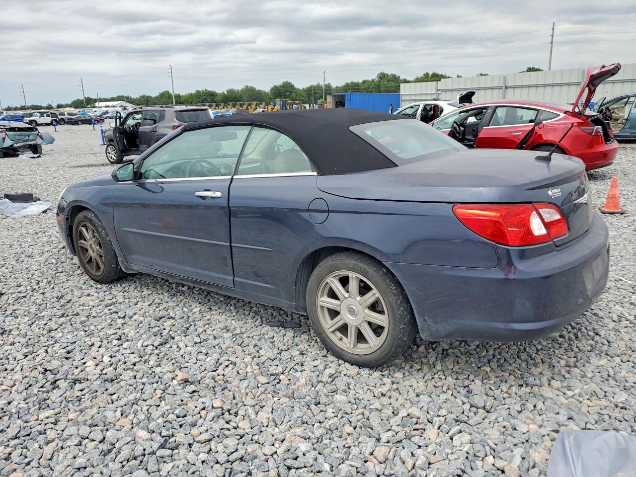 2008 Chrysler Sebring Limited Blue vin: 1C3LC65M88N231136