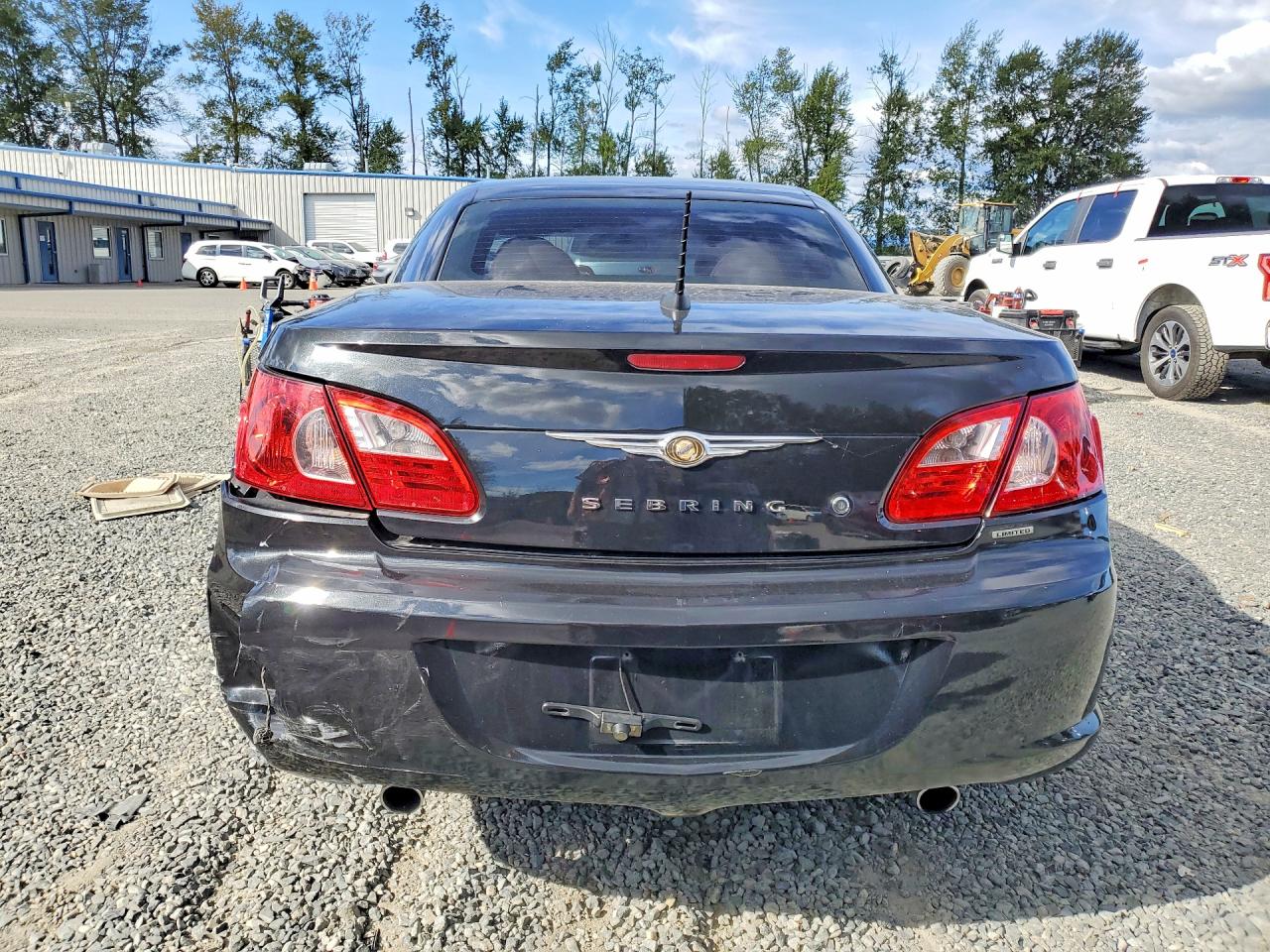 2008 Chrysler Sebring Limited Black vin: 1C3LC65M98N147522