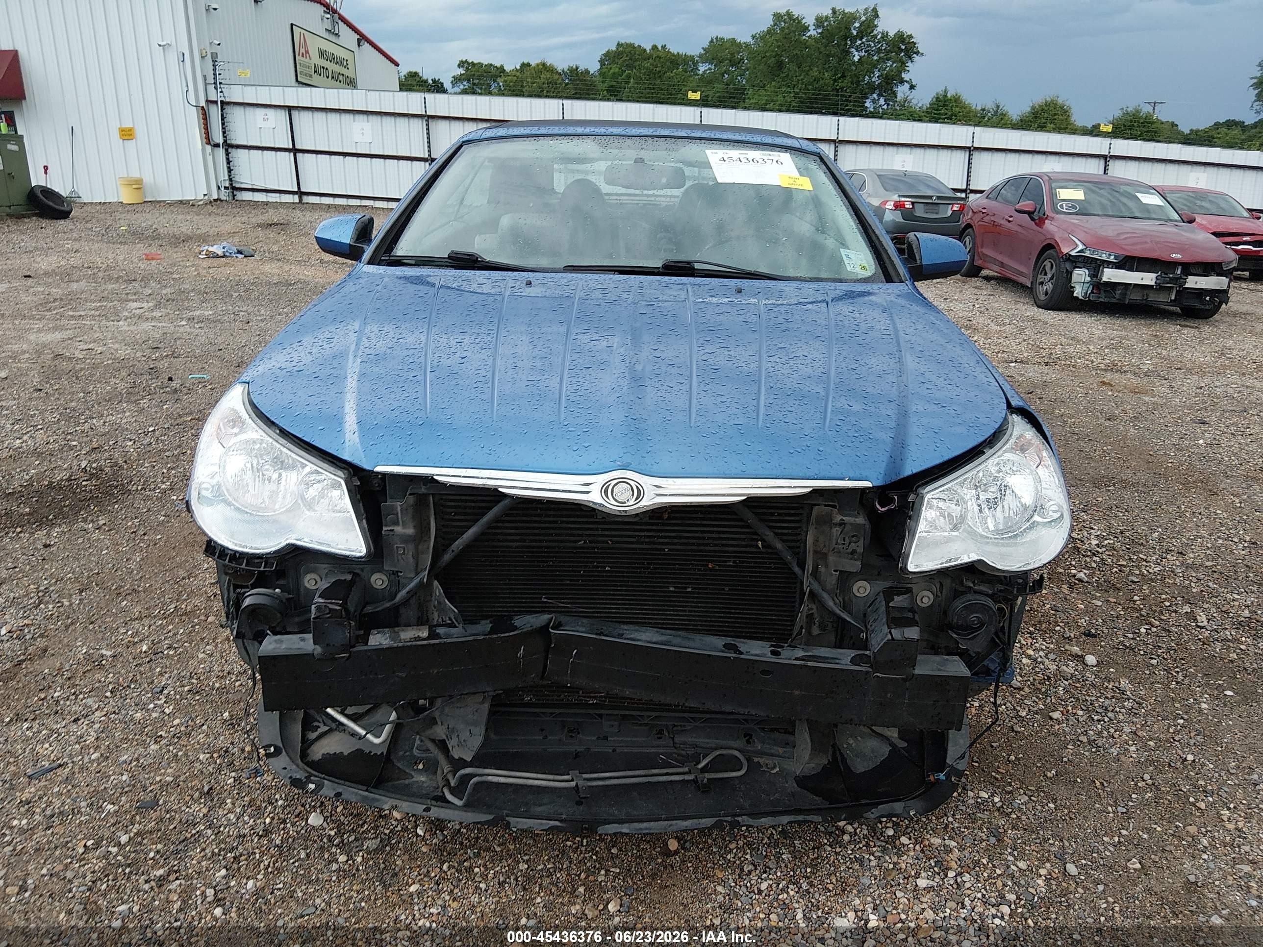 2008 Chrysler Sebring Limited Blue vin: 1C3LC65M98N264601