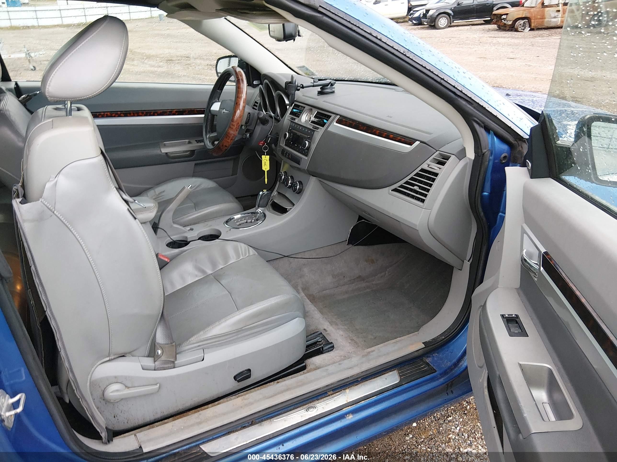 2008 Chrysler Sebring Limited Blue vin: 1C3LC65M98N264601