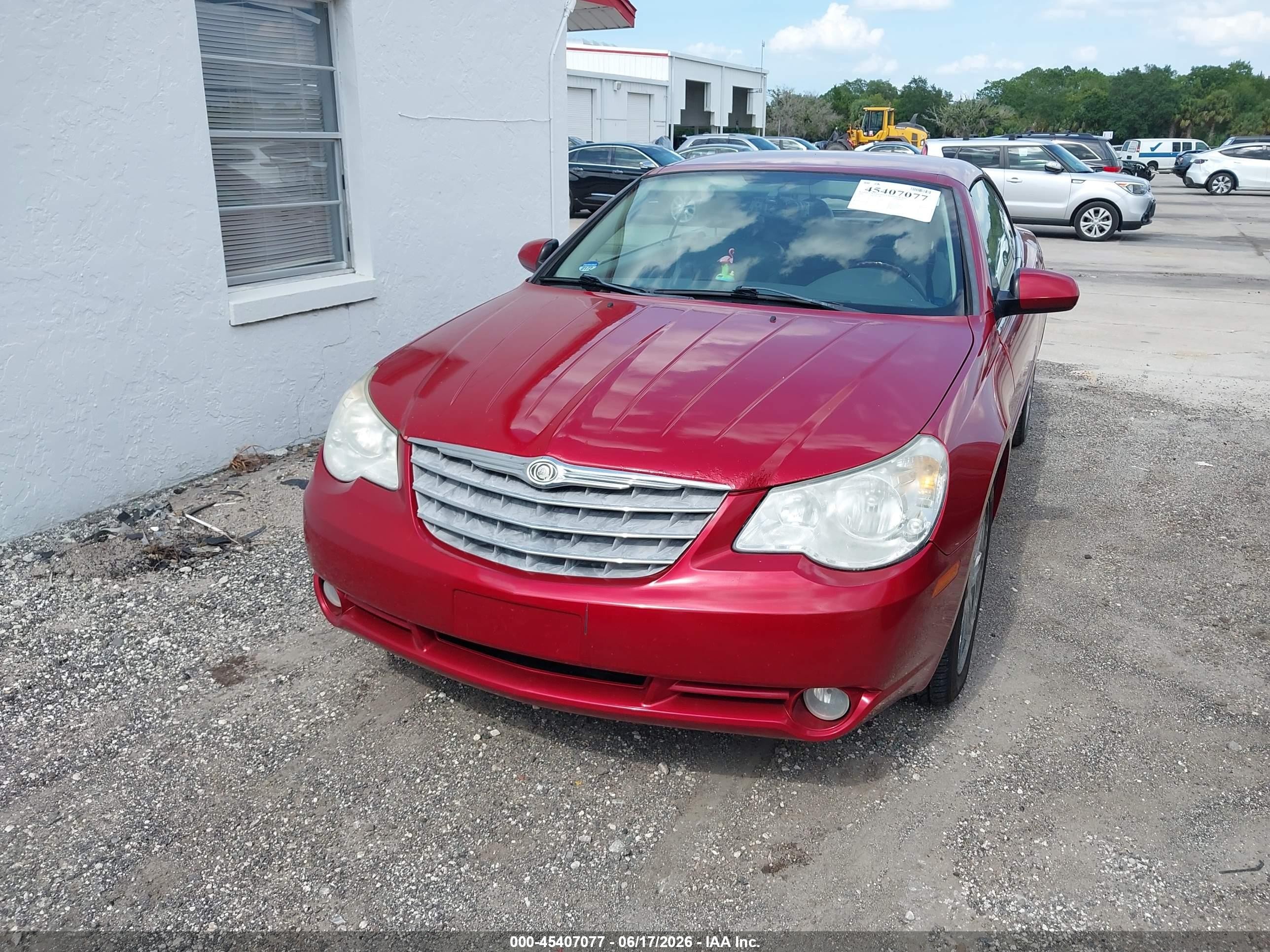 2008 Chrysler Sebring Limited Red vin: 1C3LC65MX8N231977