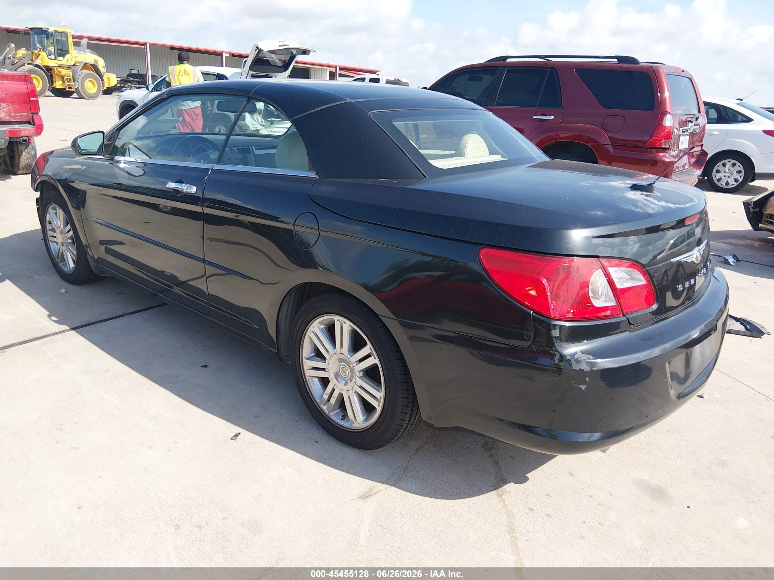 2008 Chrysler Sebring Limited Черный vin: 1C3LC65MX8N635376