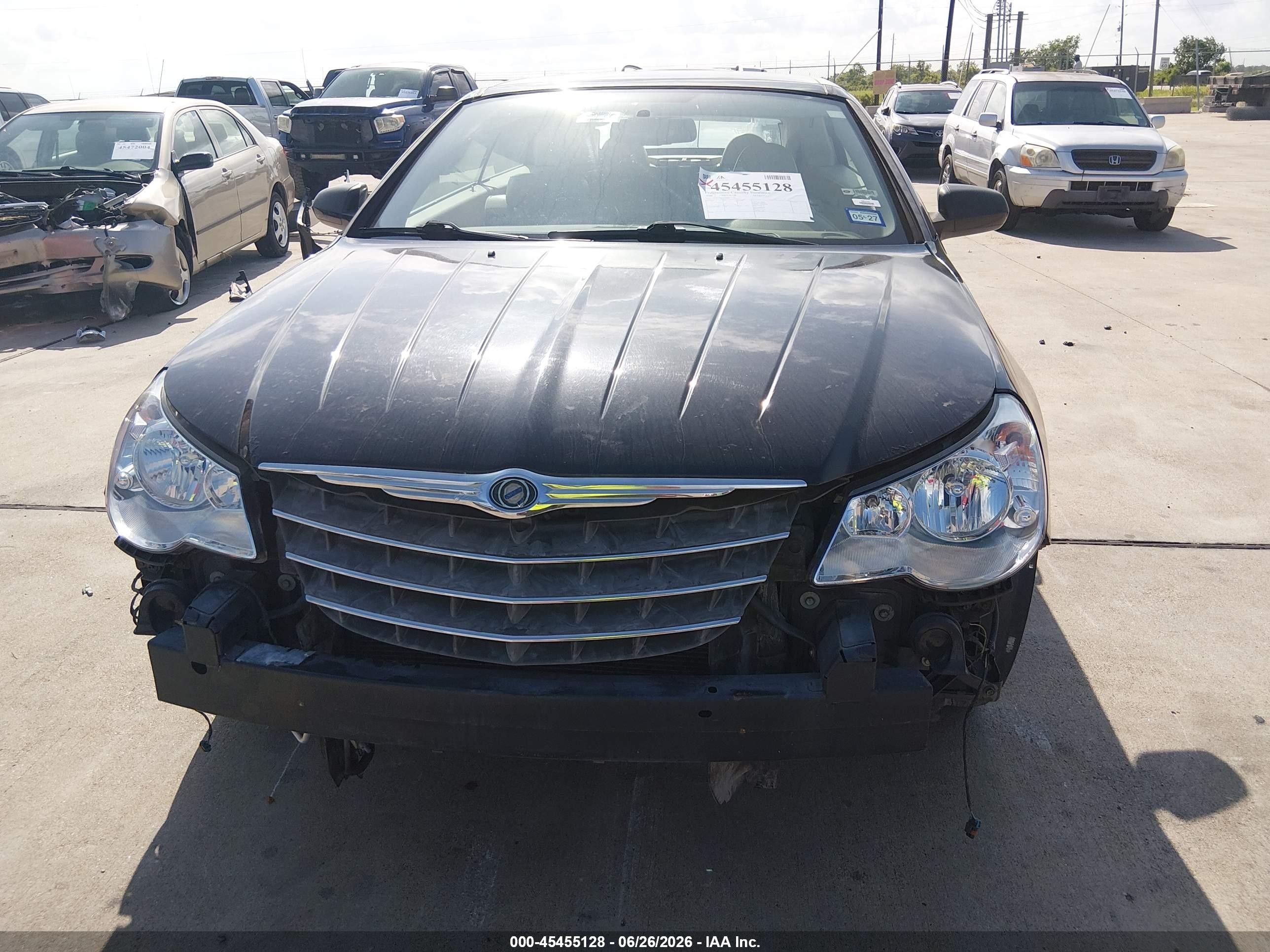 2008 Chrysler Sebring Limited Черный vin: 1C3LC65MX8N635376