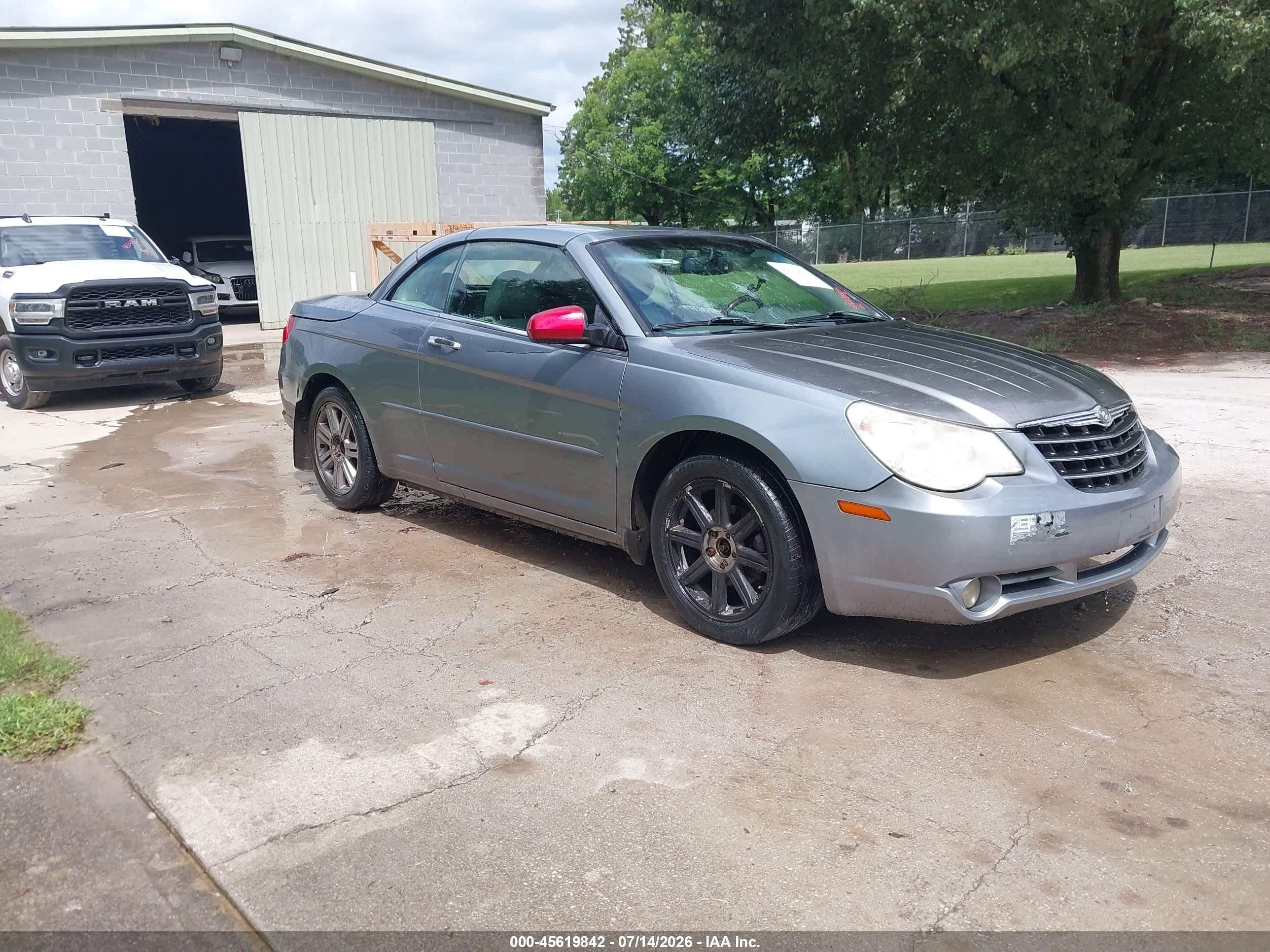 2008 Chrysler Sebring Limited Light Blue vin: 1C3LC65MX8N657832