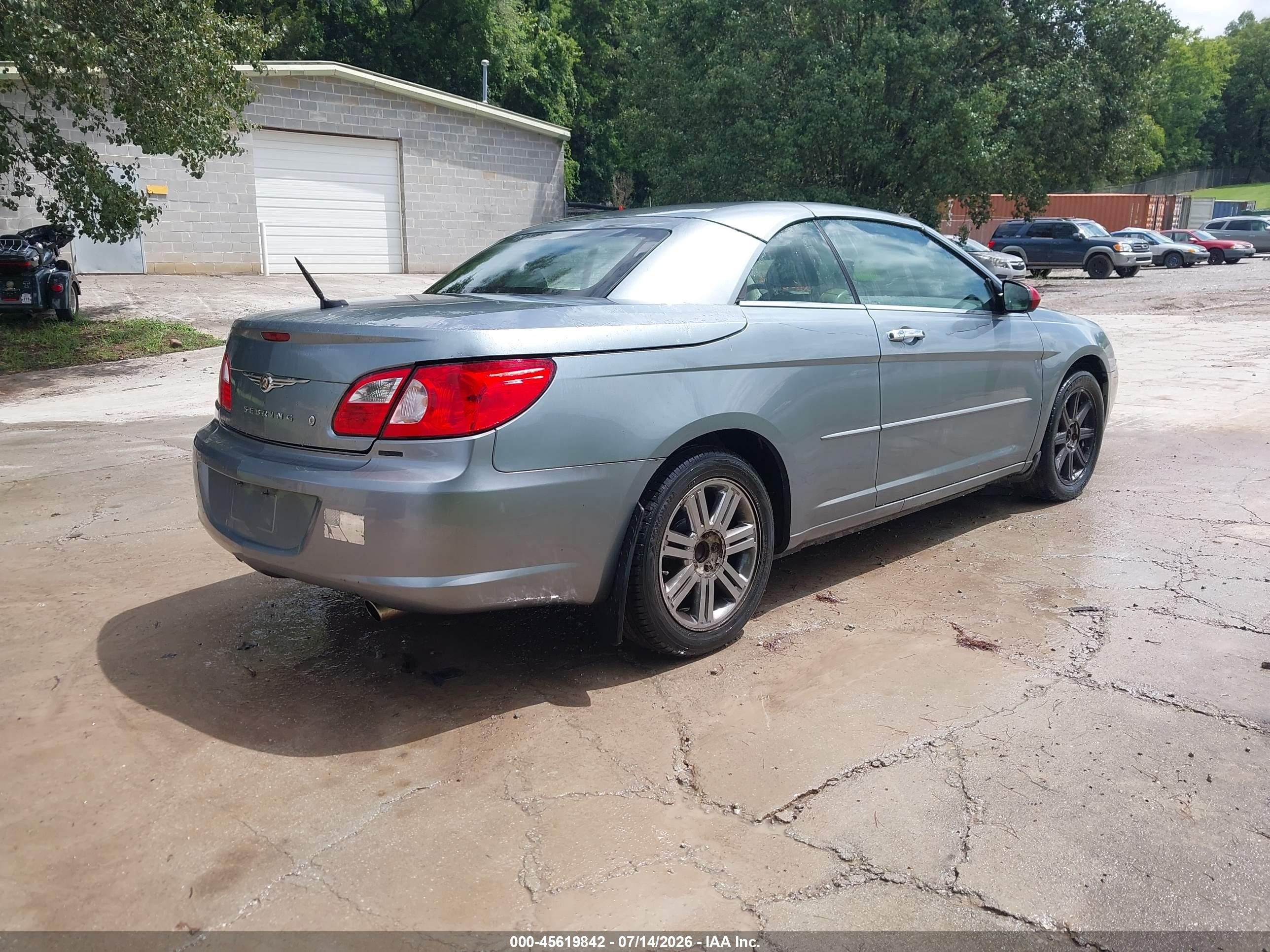 2008 Chrysler Sebring Limited Light Blue vin: 1C3LC65MX8N657832