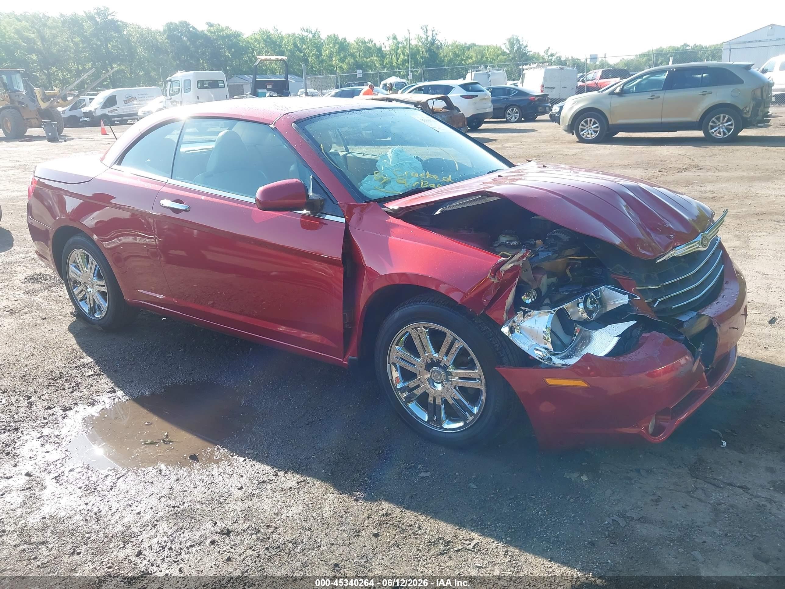 2009 Chrysler Sebring Limited Red vin: 1C3LC65V79N574403