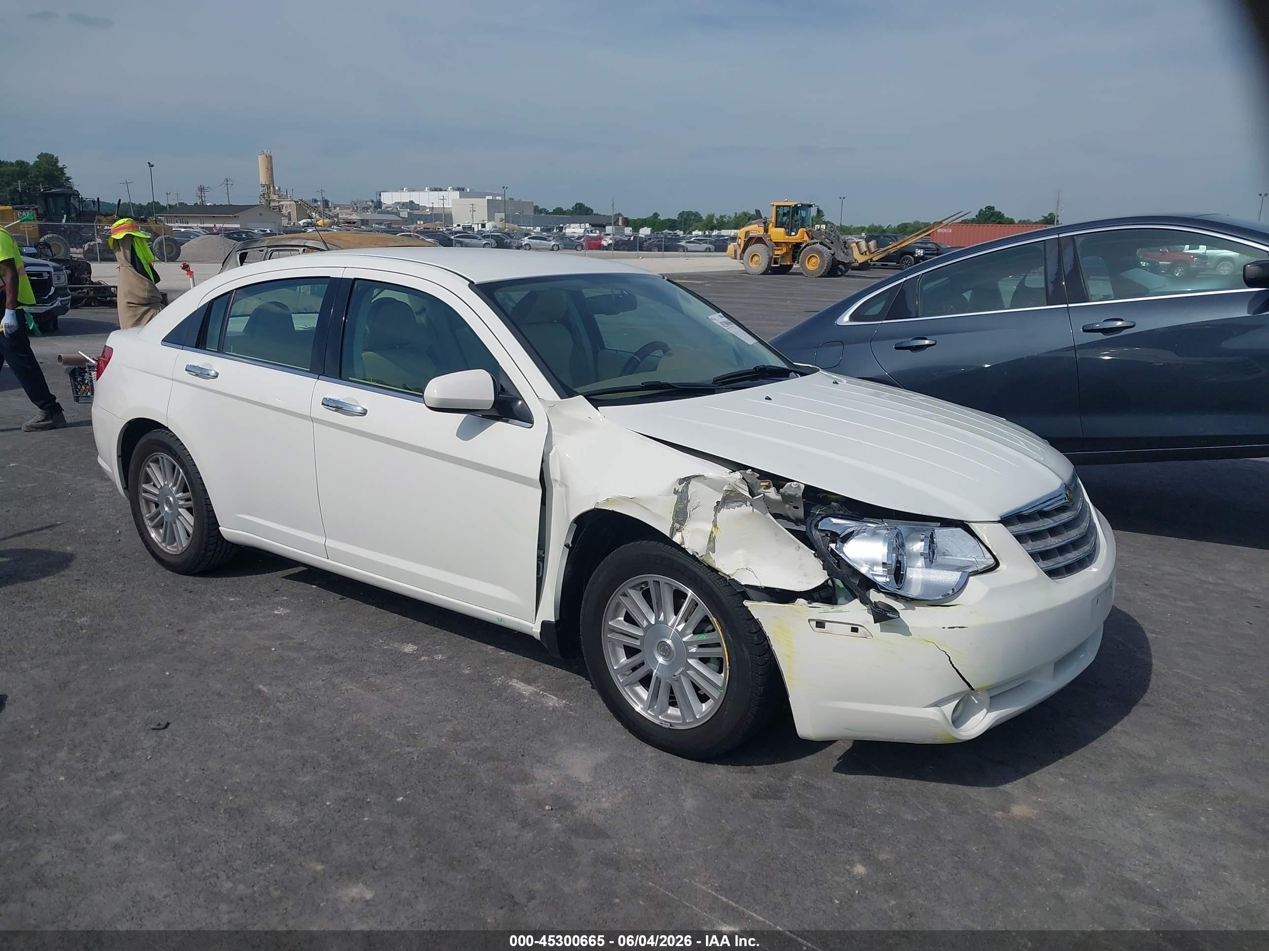 2008 Chrysler Sebring Limited White vin: 1C3LC66J38N215267