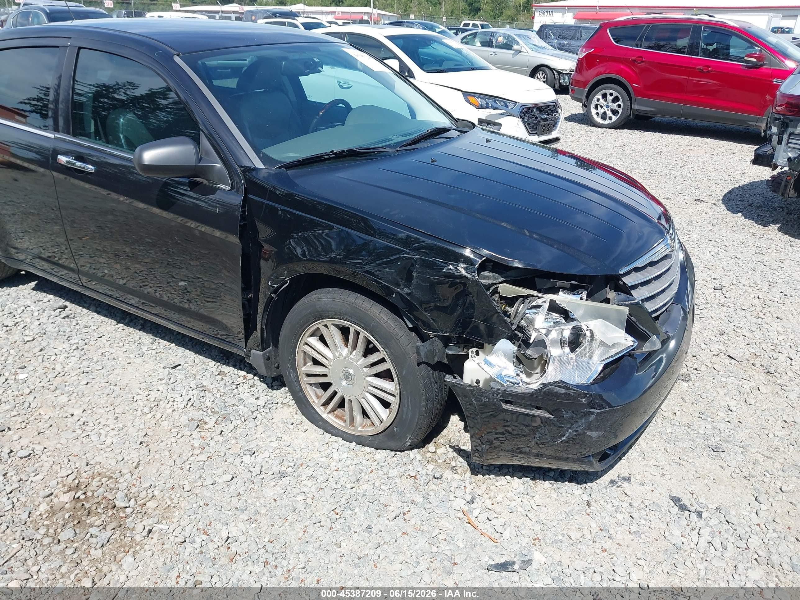2007 Chrysler Sebring Limited Черный vin: 1C3LC66K47N527430