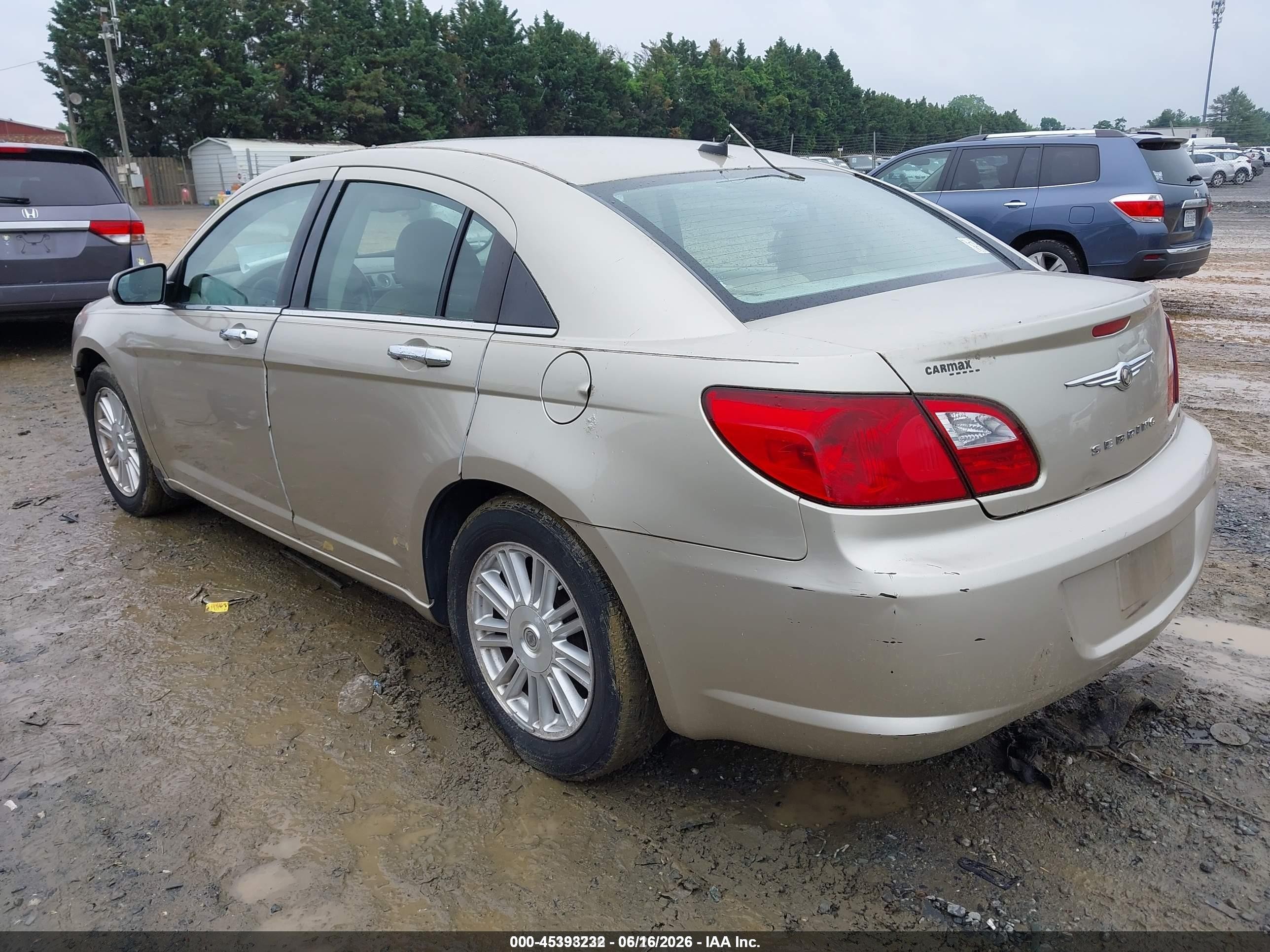 2007 Chrysler Sebring Limited Gold vin: 1C3LC66K77N527468