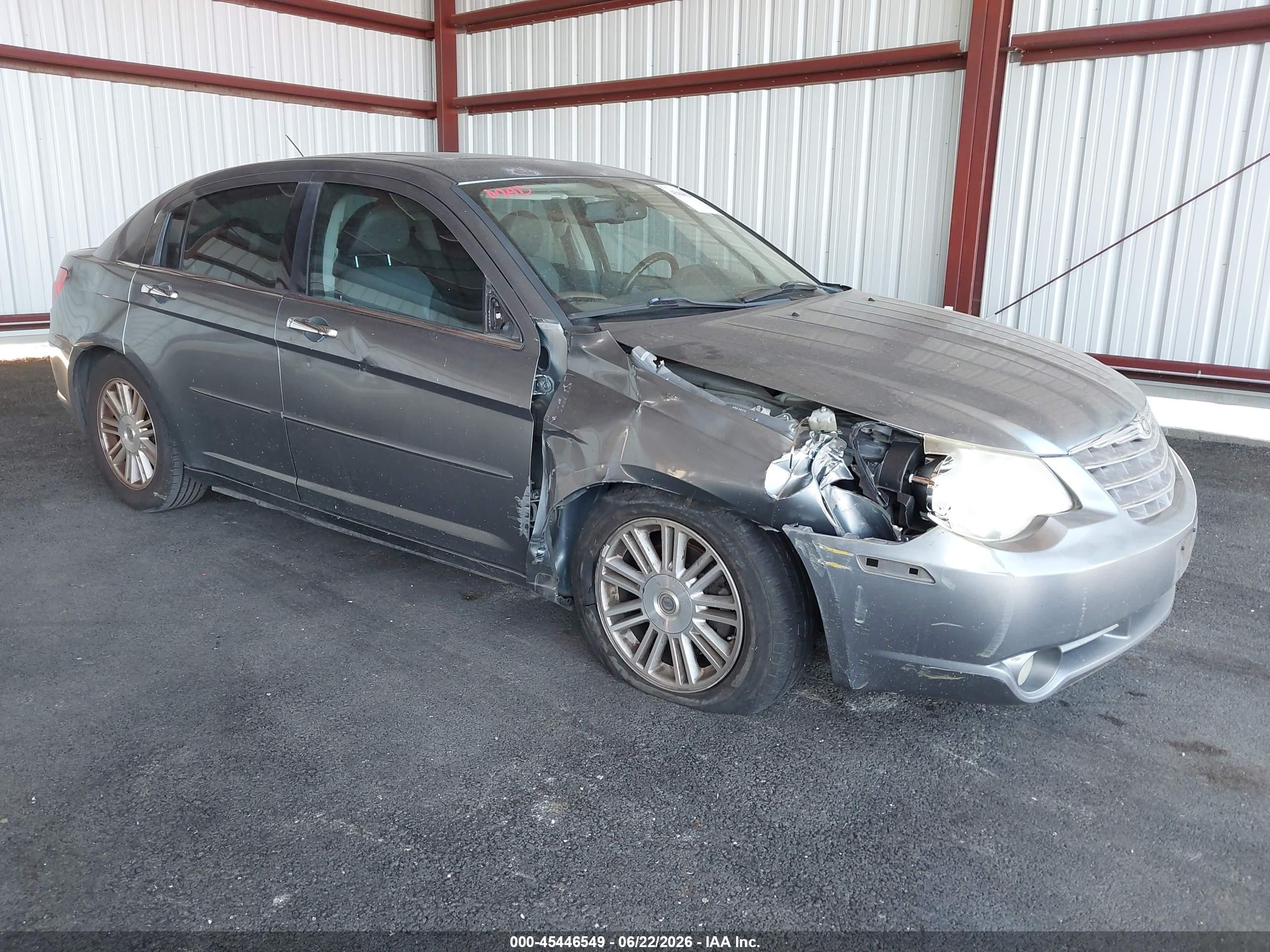 2007 Chrysler Sebring Limited Light Blue vin: 1C3LC66K97N527715
