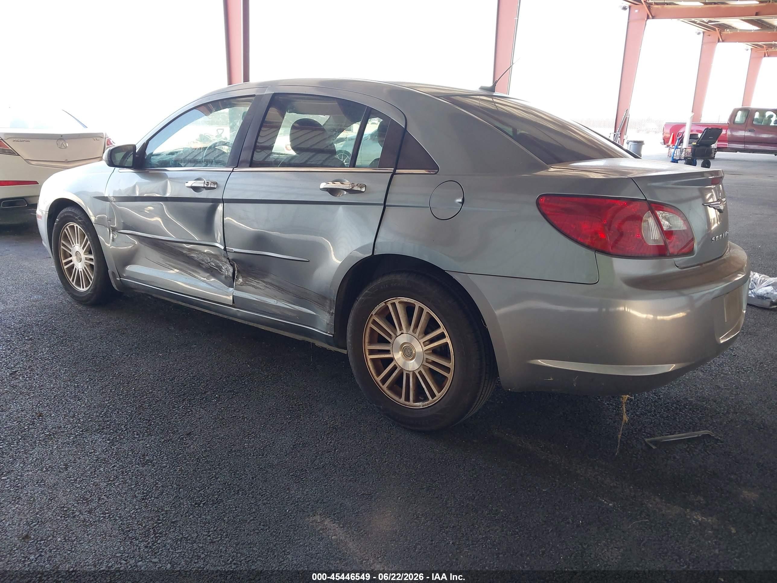 2007 Chrysler Sebring Limited Light Blue vin: 1C3LC66K97N527715