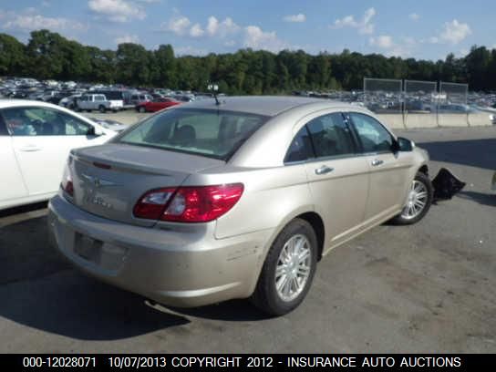 2007 Chrysler Sebring Limited vin: 1C3LC66KX7N537136