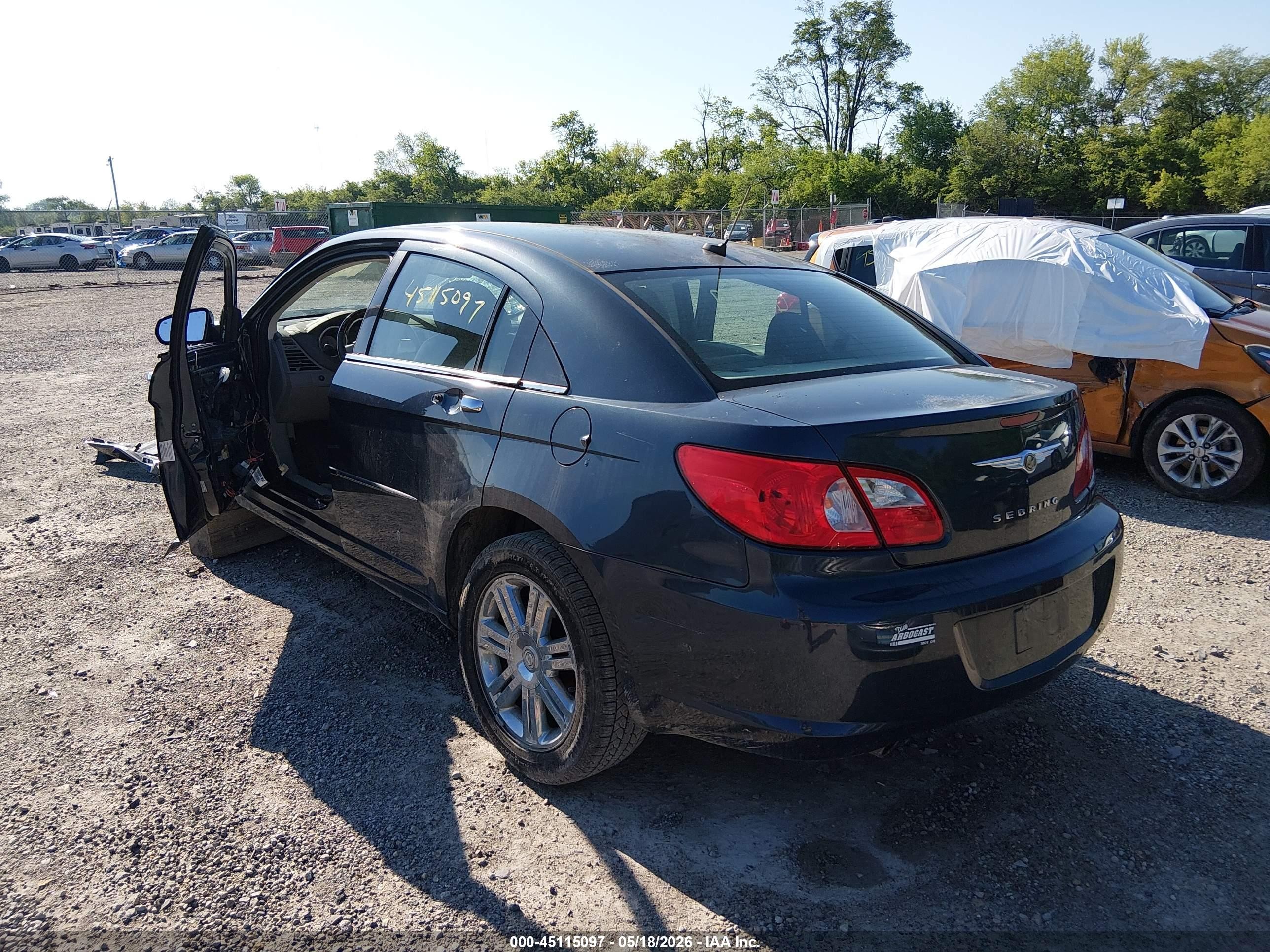 2008 Chrysler Sebring Limited Blue vin: 1C3LC66M28N196379