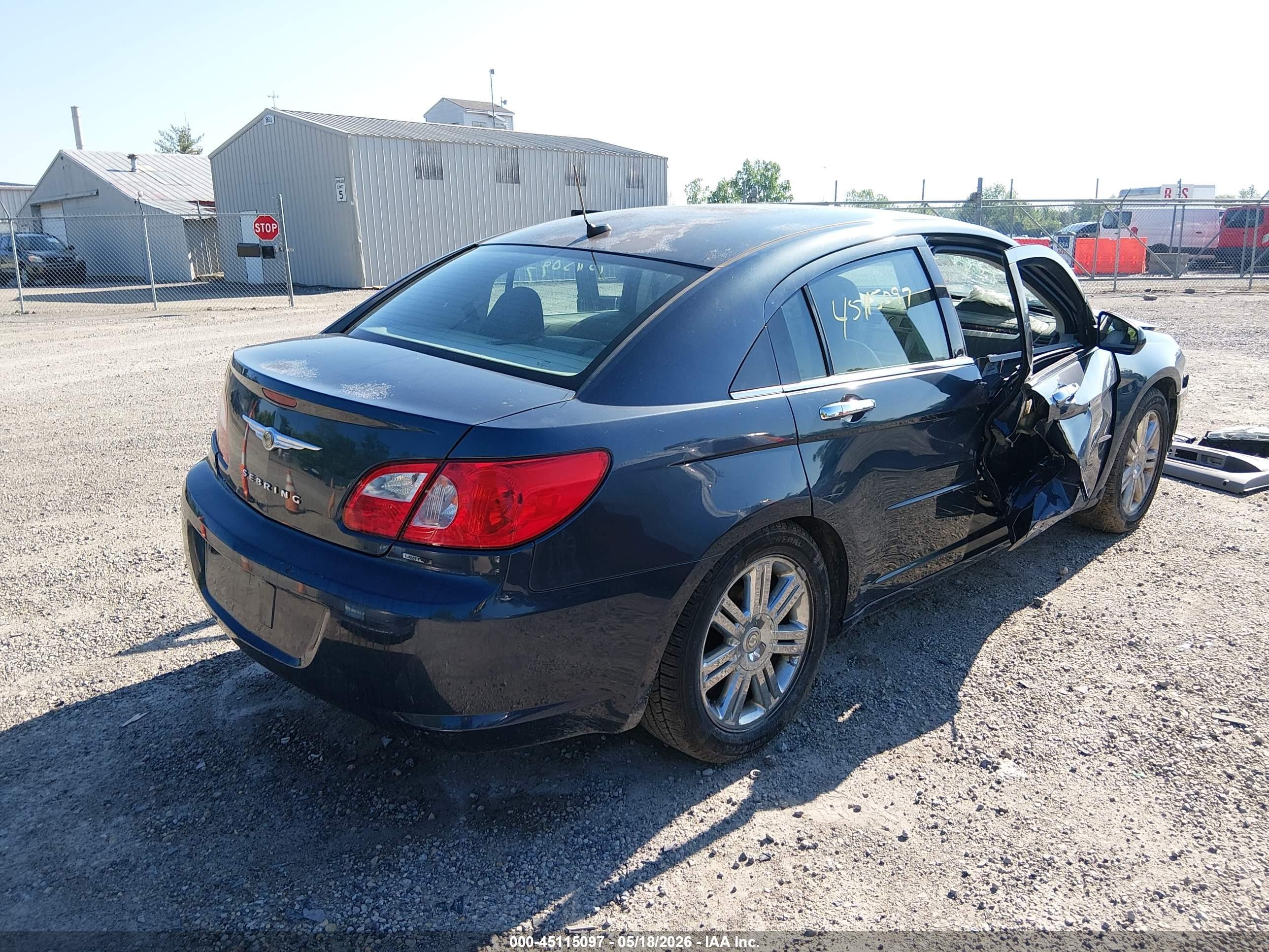 2008 Chrysler Sebring Limited Blue vin: 1C3LC66M28N196379