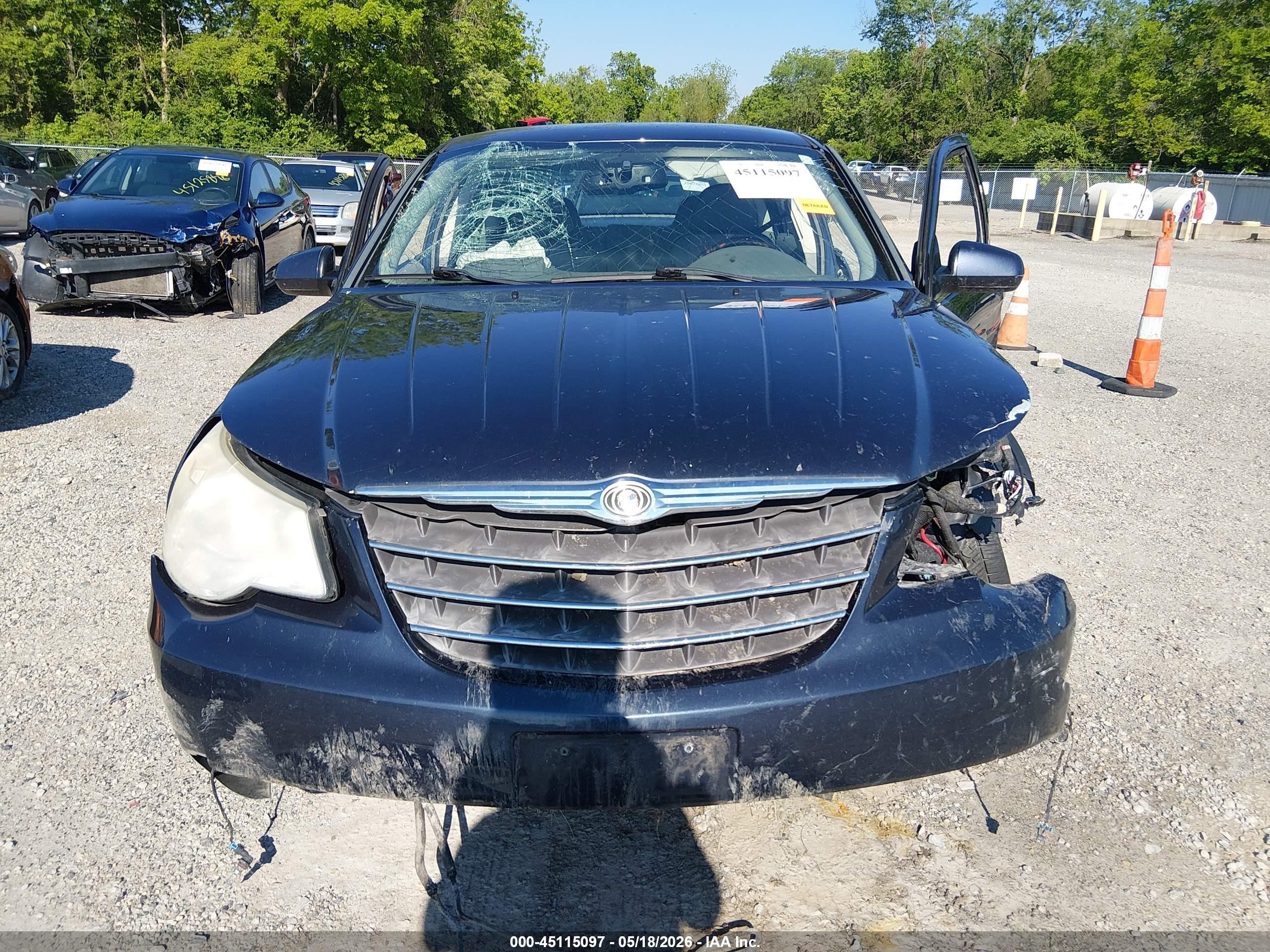 2008 Chrysler Sebring Limited Blue vin: 1C3LC66M28N196379