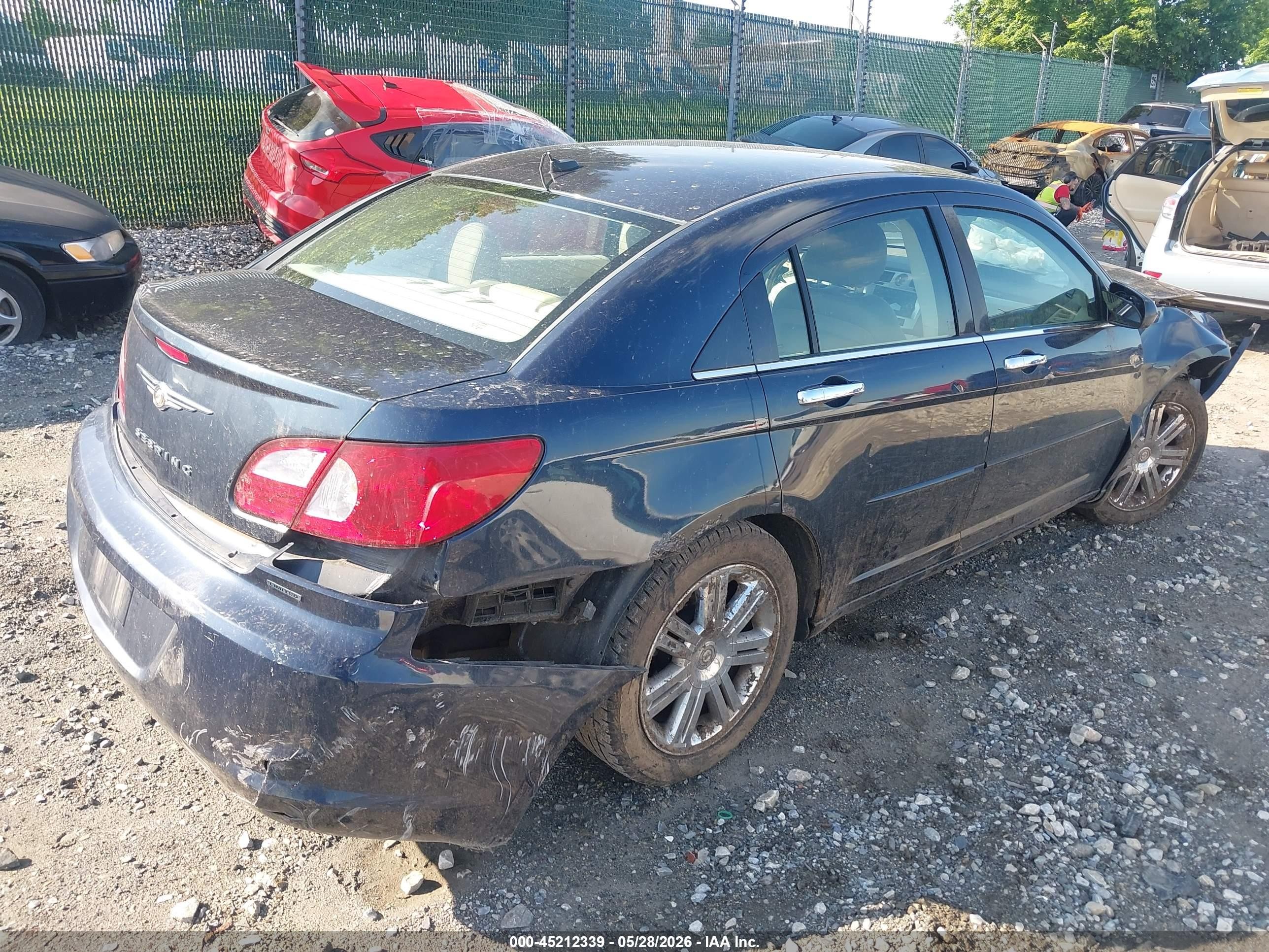 2007 Chrysler Sebring Limited Dark Blue vin: 1C3LC66MX7N549921