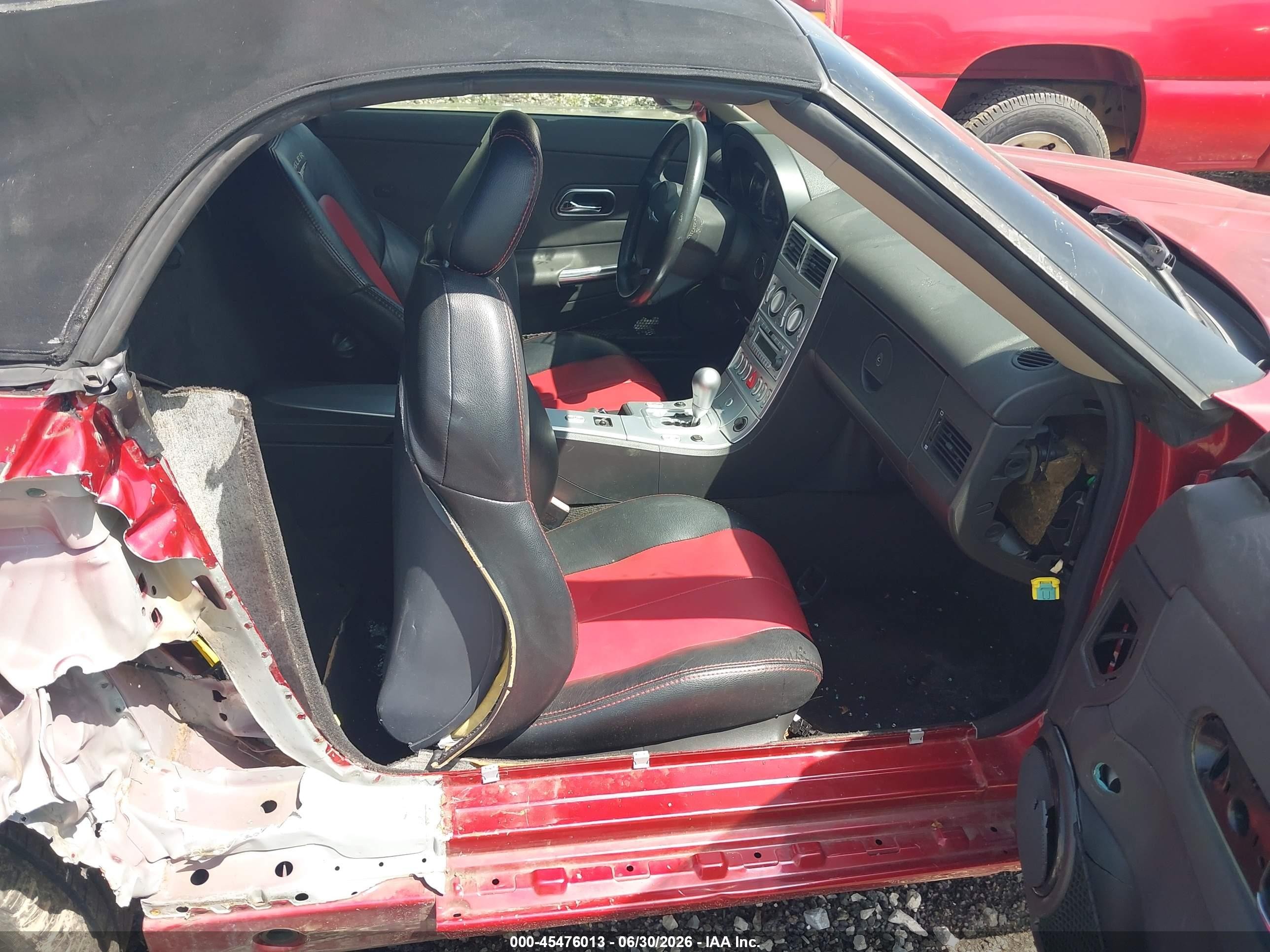2007 Chrysler Crossfire   Red vin: 1C3LN55L57X073319